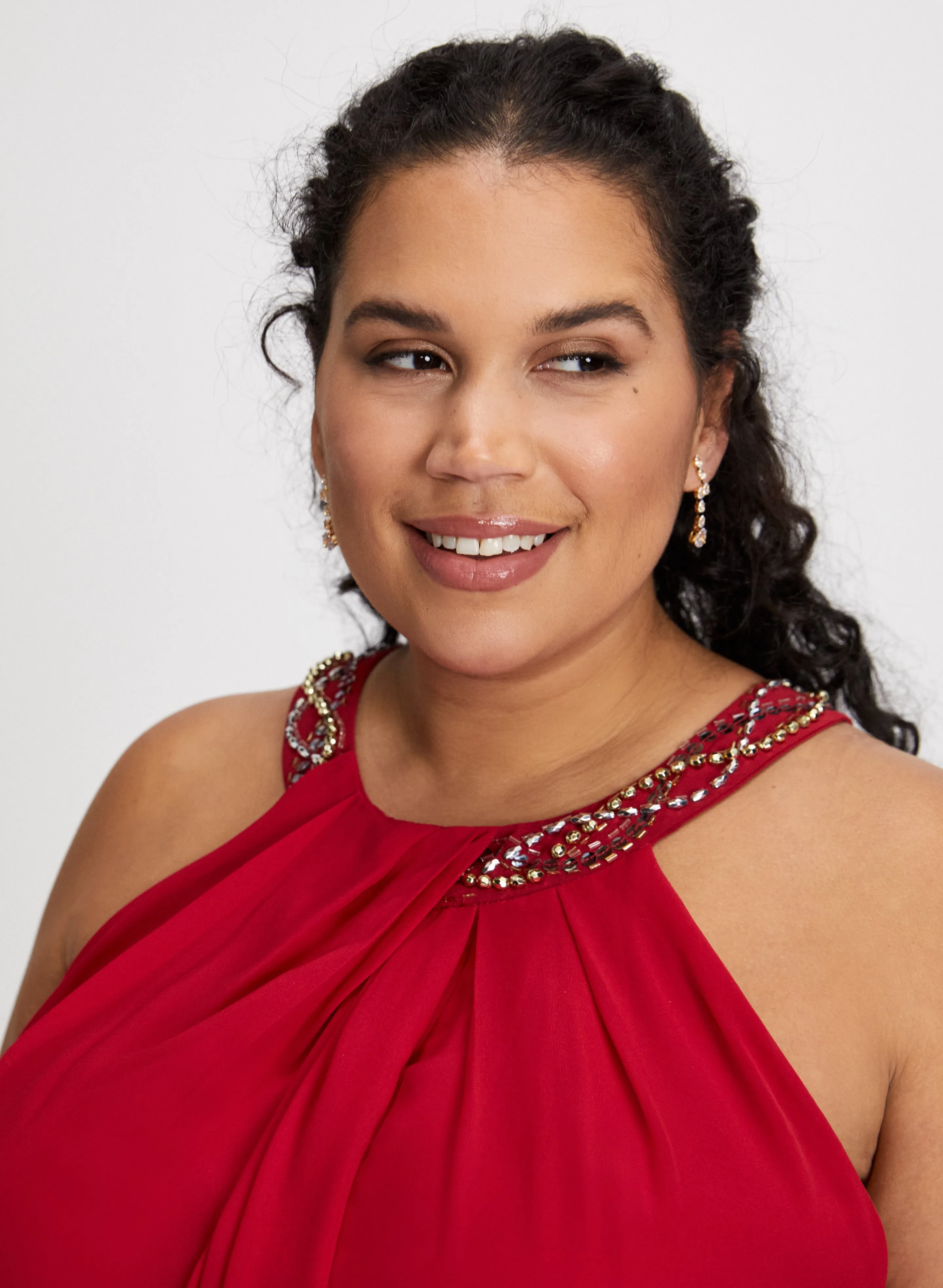 Halter Neck Chiffon Dress sold by Laura product image thumbnail 5