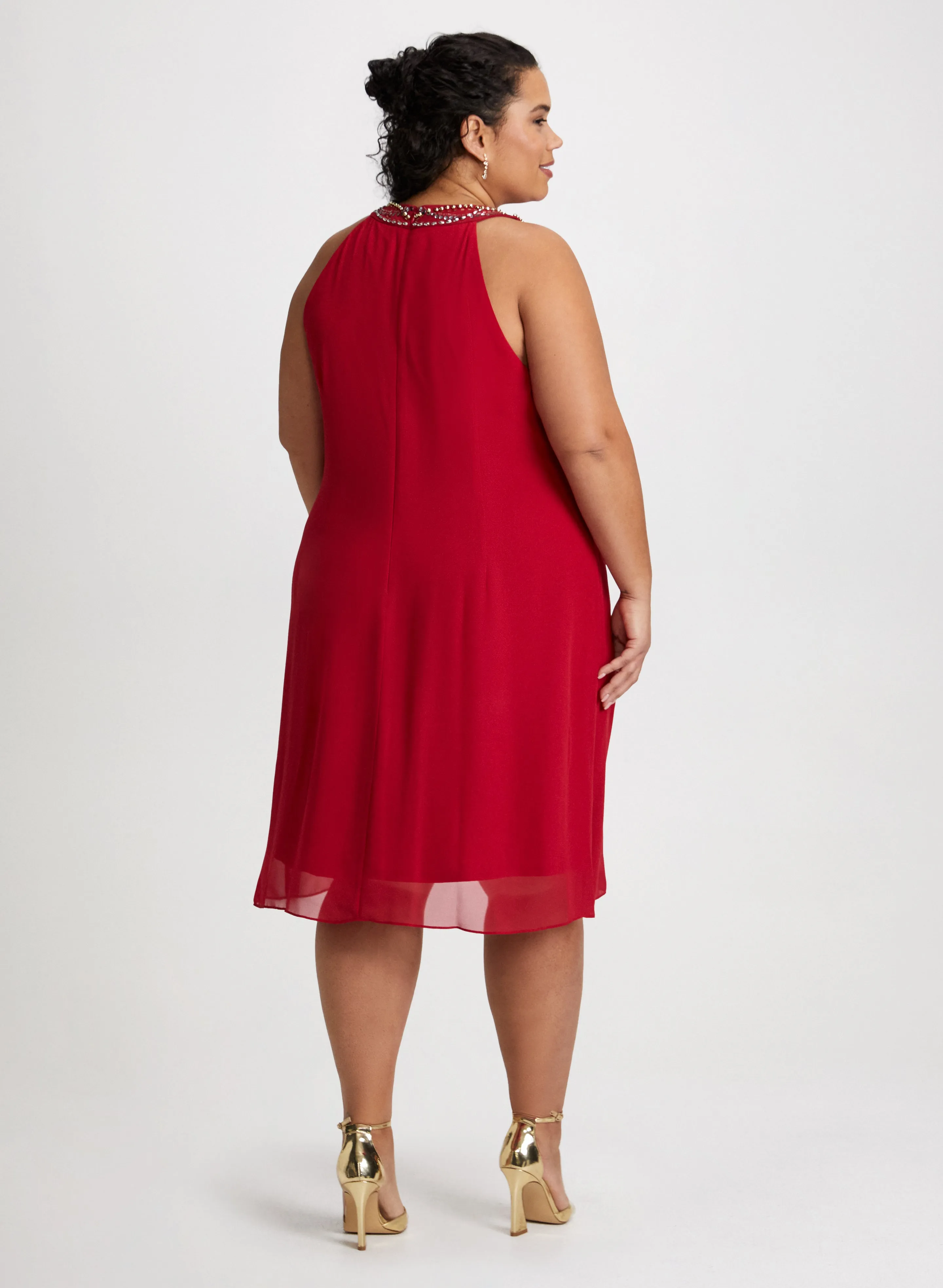 Halter Neck Chiffon Dress sold by Laura product image thumbnail 2