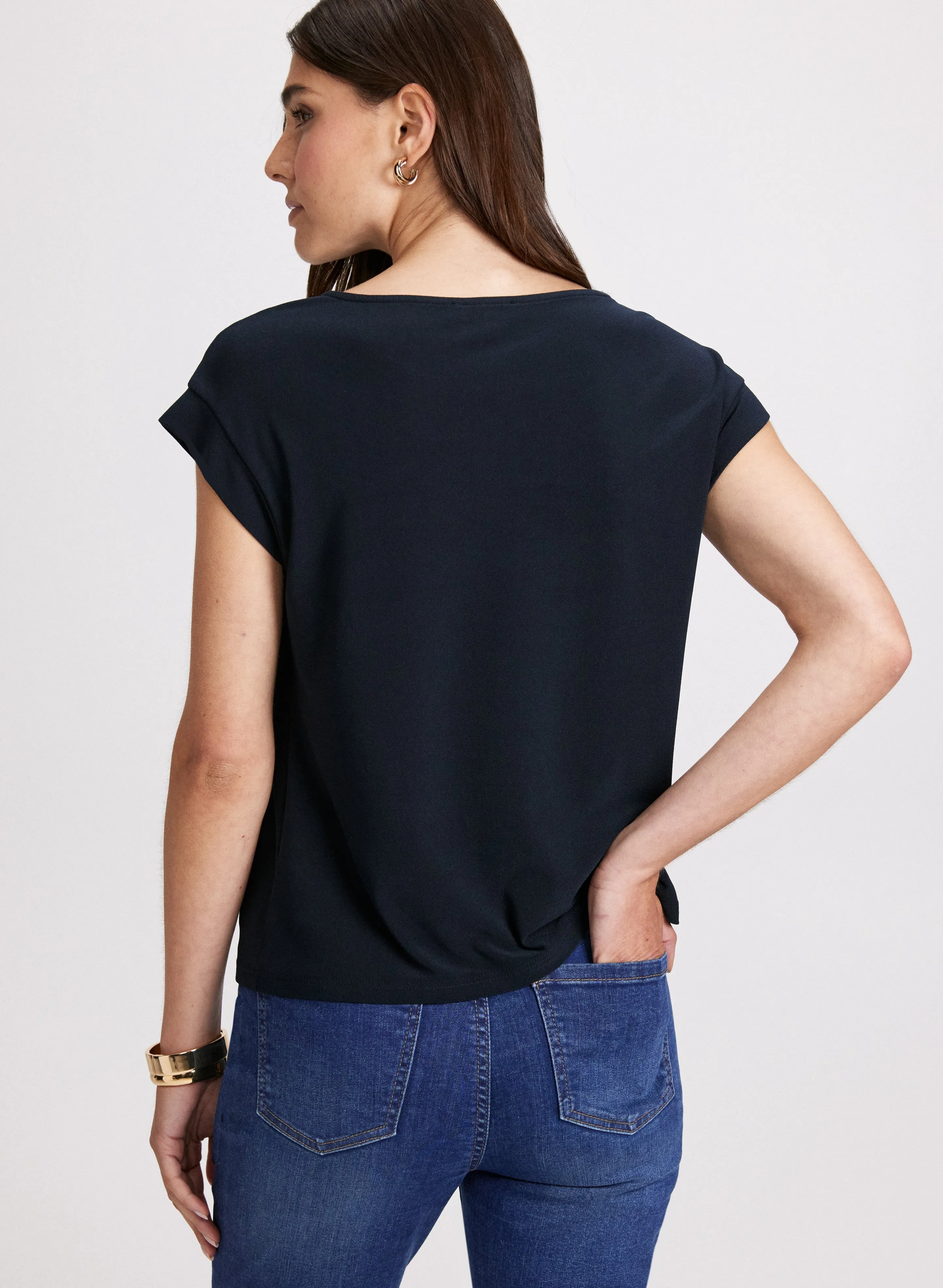 Button Shoulder Detail Top sold by Laura product image thumbnail 4
