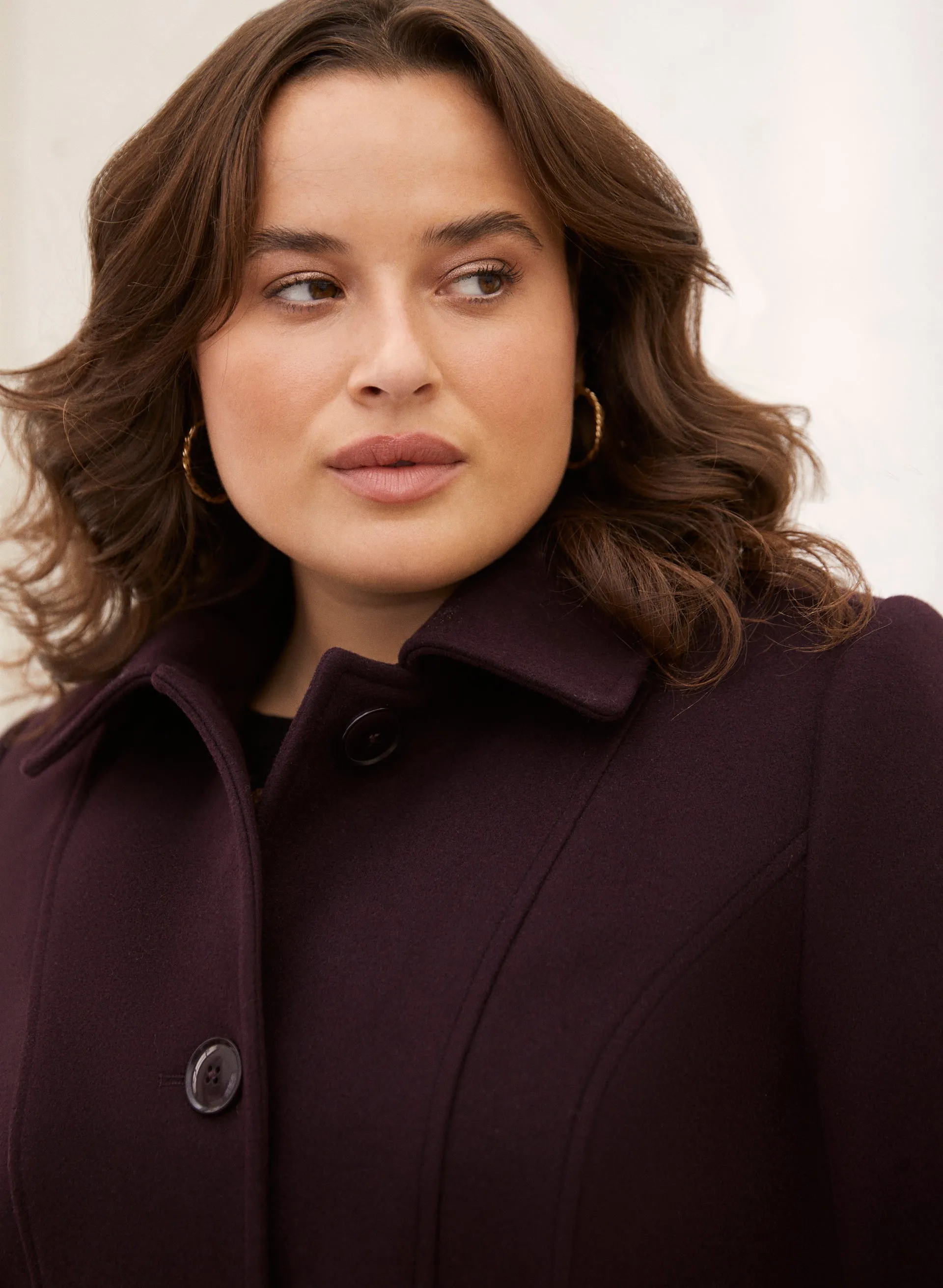 Stretch Wool Blend Coat sold by Laura product image thumbnail 4