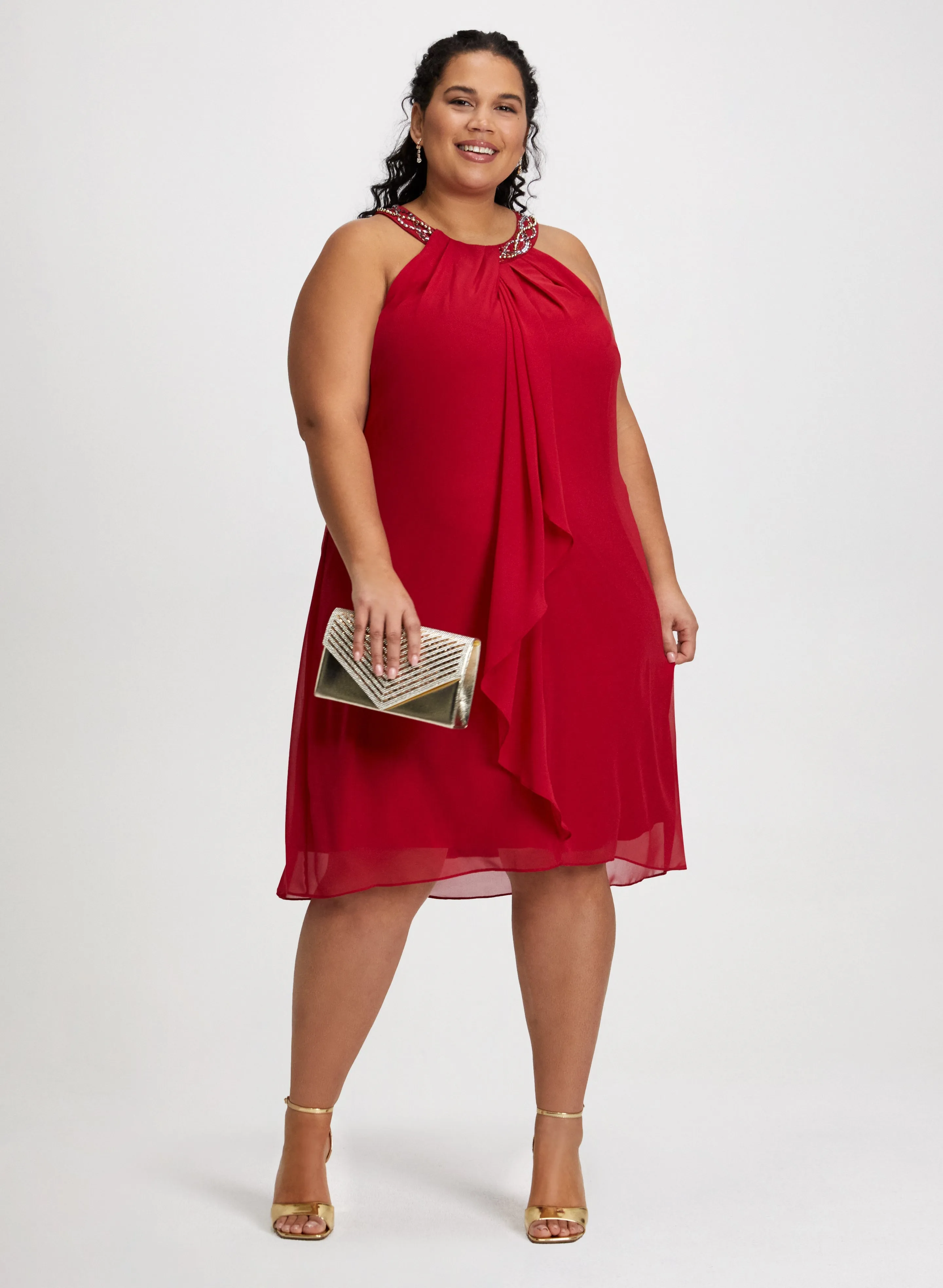 Halter Neck Chiffon Dress sold by Laura