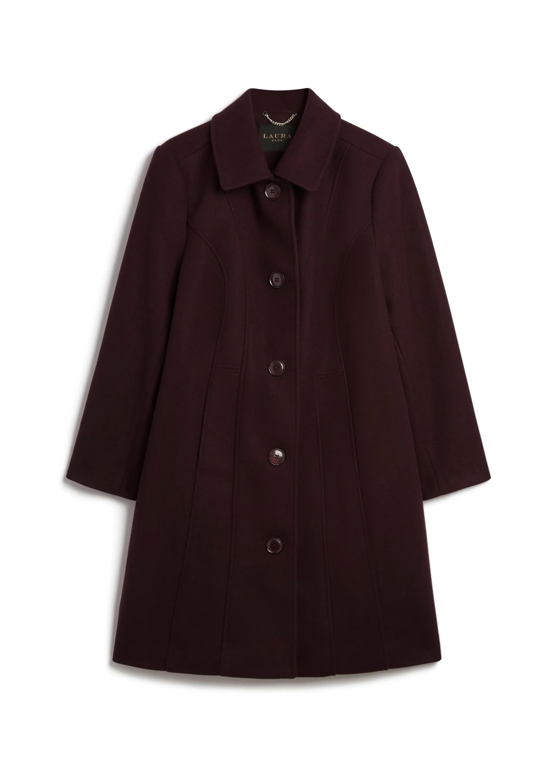 Stretch Wool Blend Coat sold by Laura product image thumbnail 5