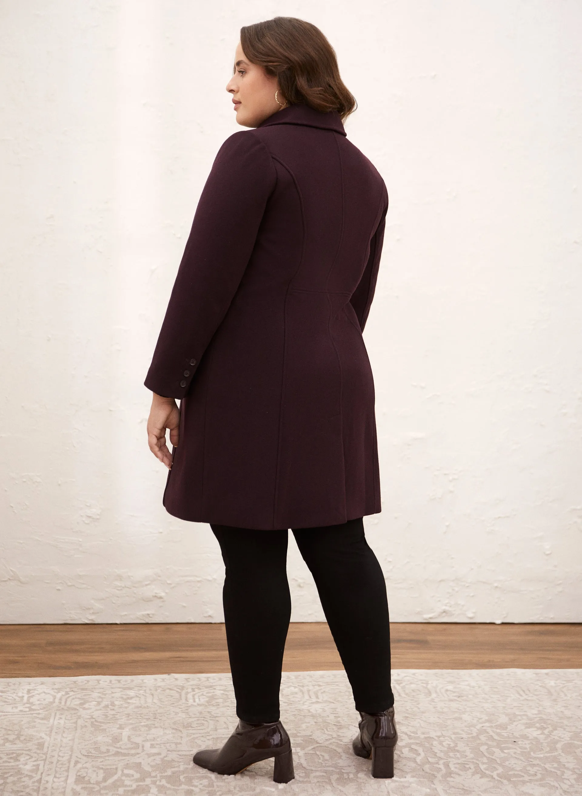 Stretch Wool Blend Coat sold by Laura product image thumbnail 2