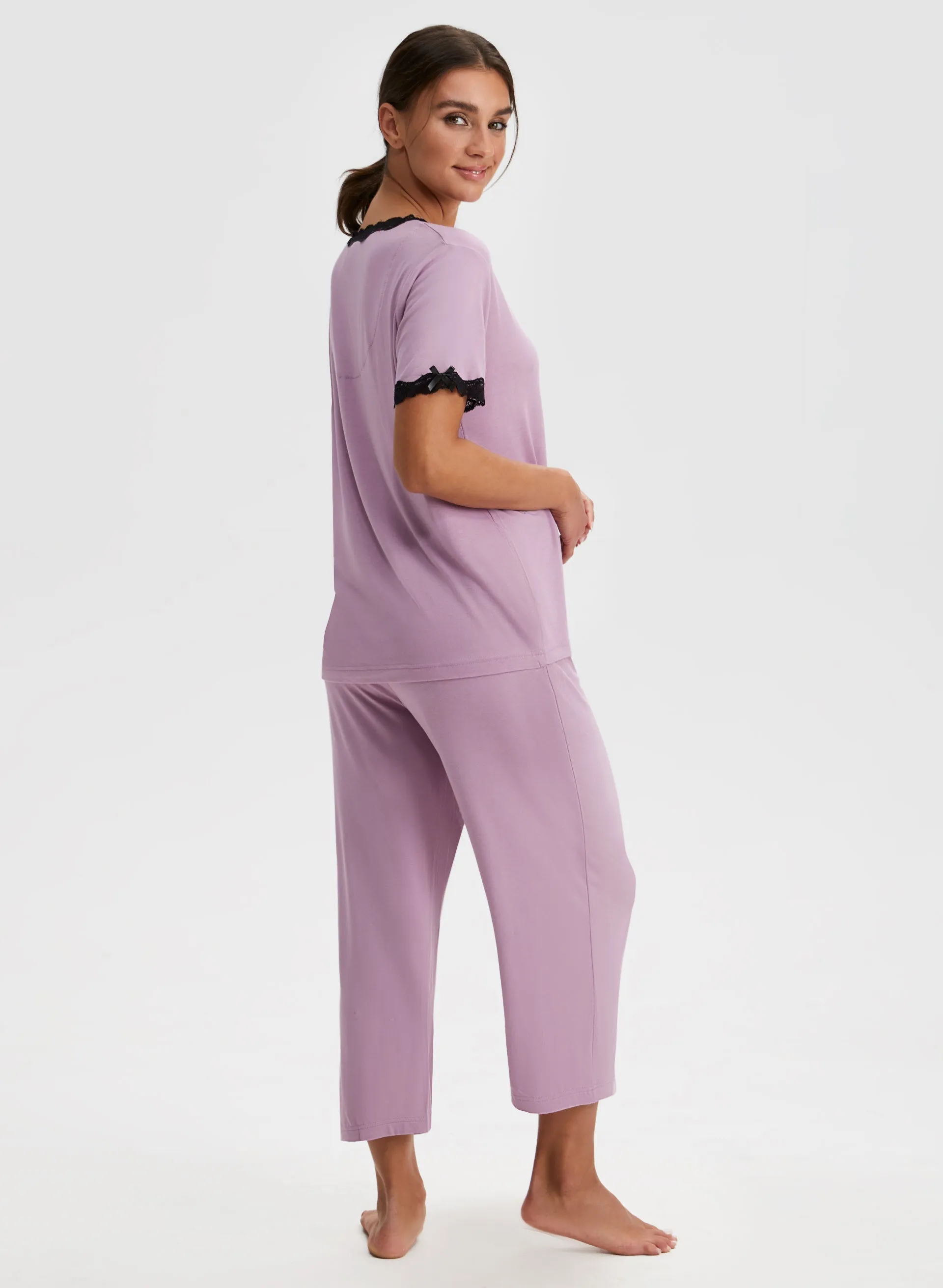 Lace Trim Pyjama Set sold by Laura product image thumbnail 2