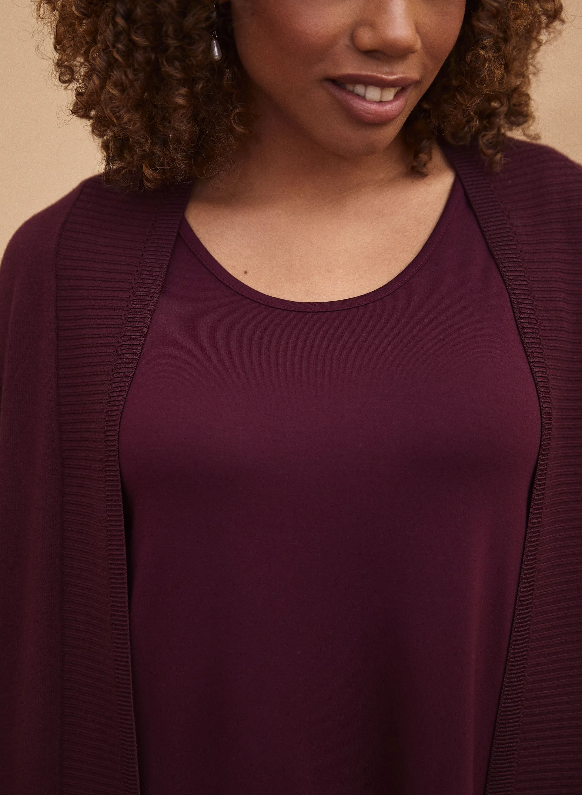 Short Rib Detail Cardigan sold by Laura product image thumbnail 2