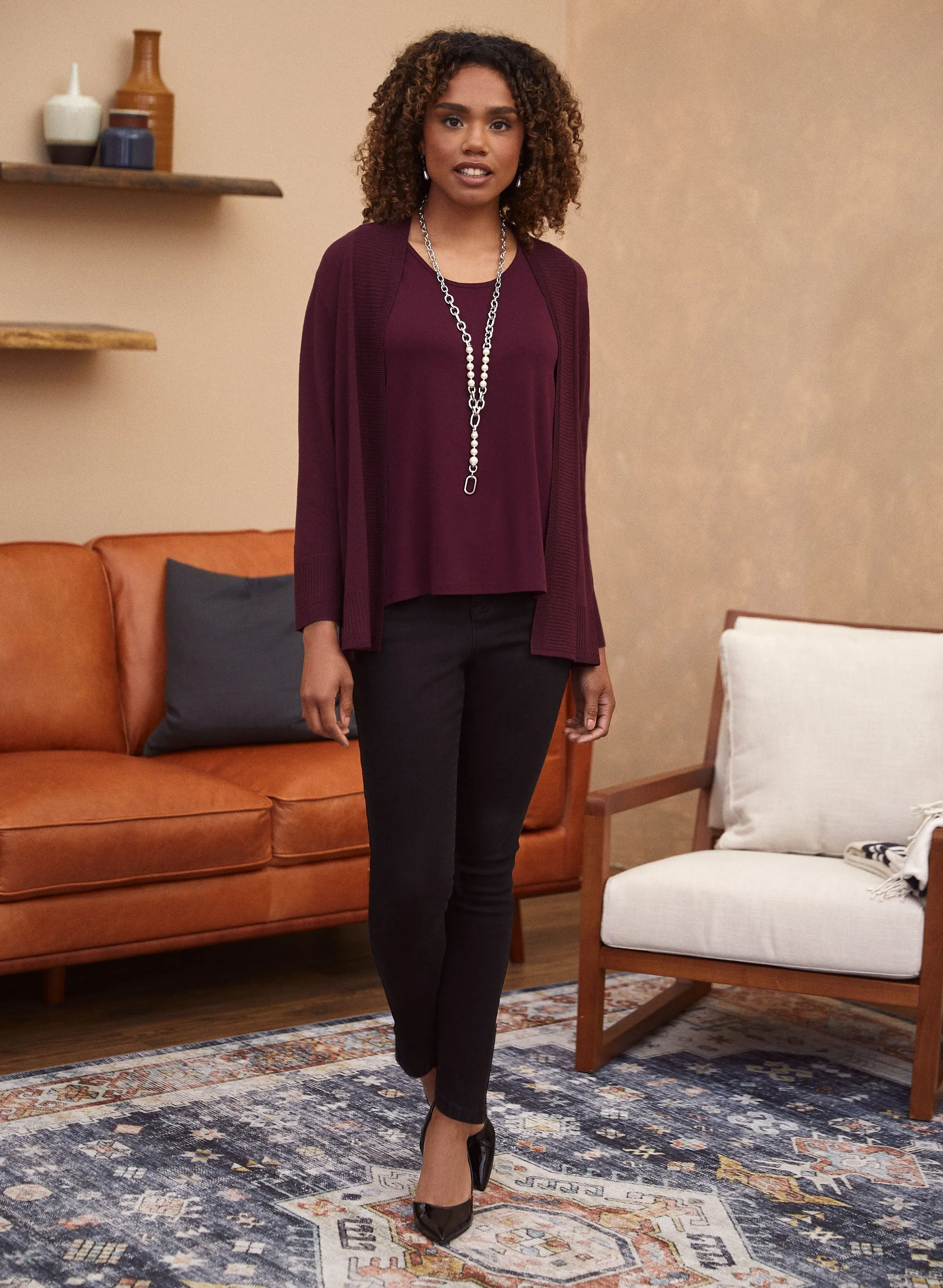 Short Rib Detail Cardigan sold by Laura product image thumbnail 3