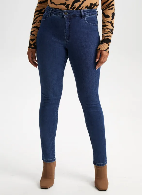 Essential High-Waist Slim Leg Jeans sold by Laura