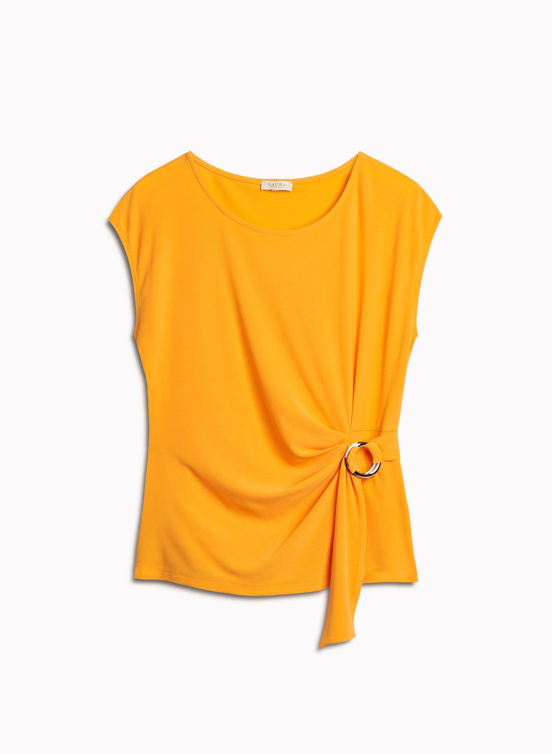 Side Detail Cap Sleeve Top sold by Laura product image thumbnail 5