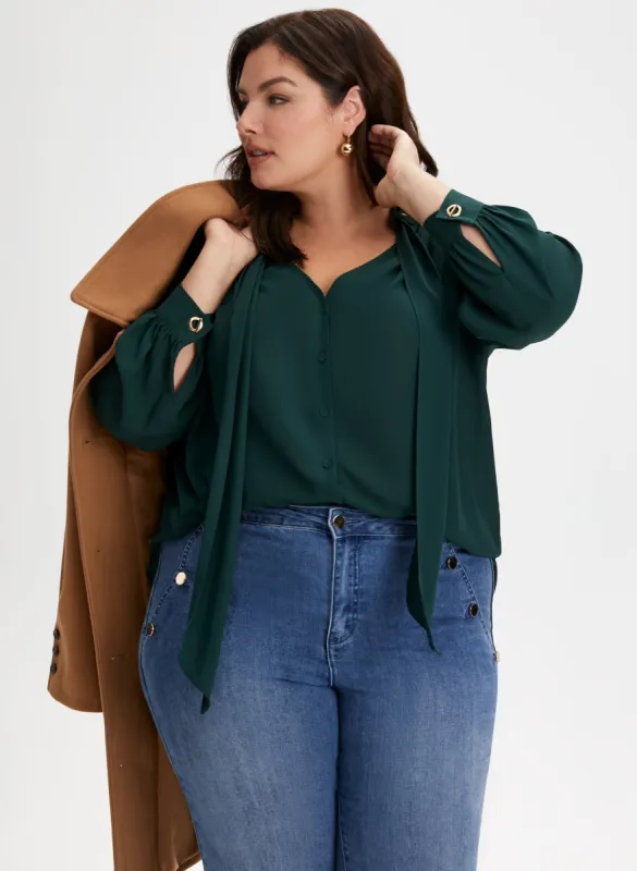 Tie Detail Blouse sold by Laura