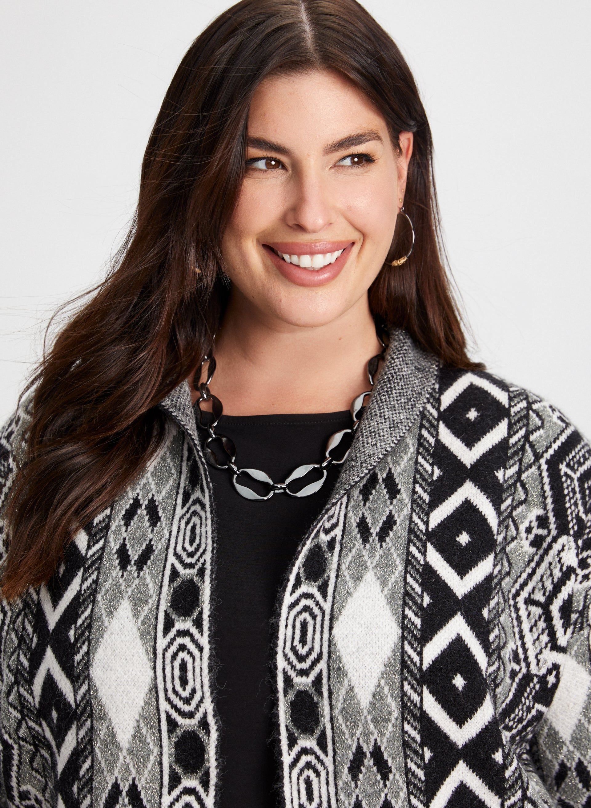 Geometric Print Cardigan sold by Laura product image thumbnail 4