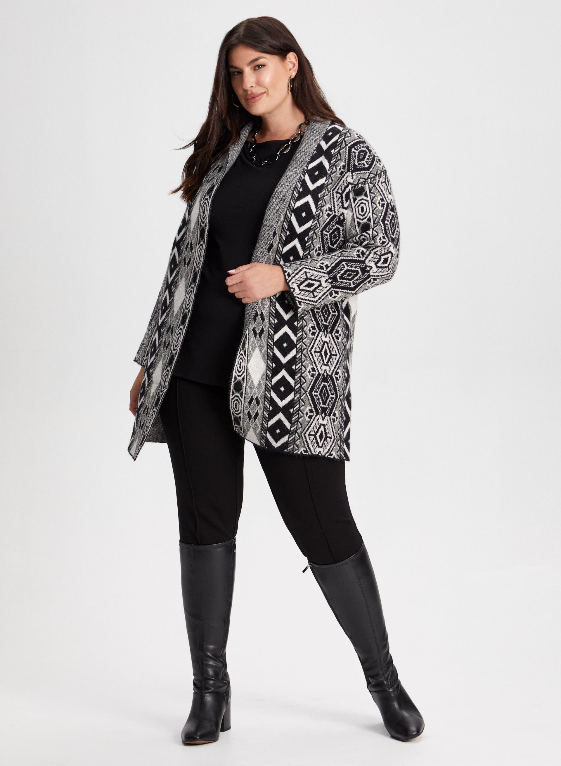 Geometric Print Cardigan sold by Laura product image thumbnail 5