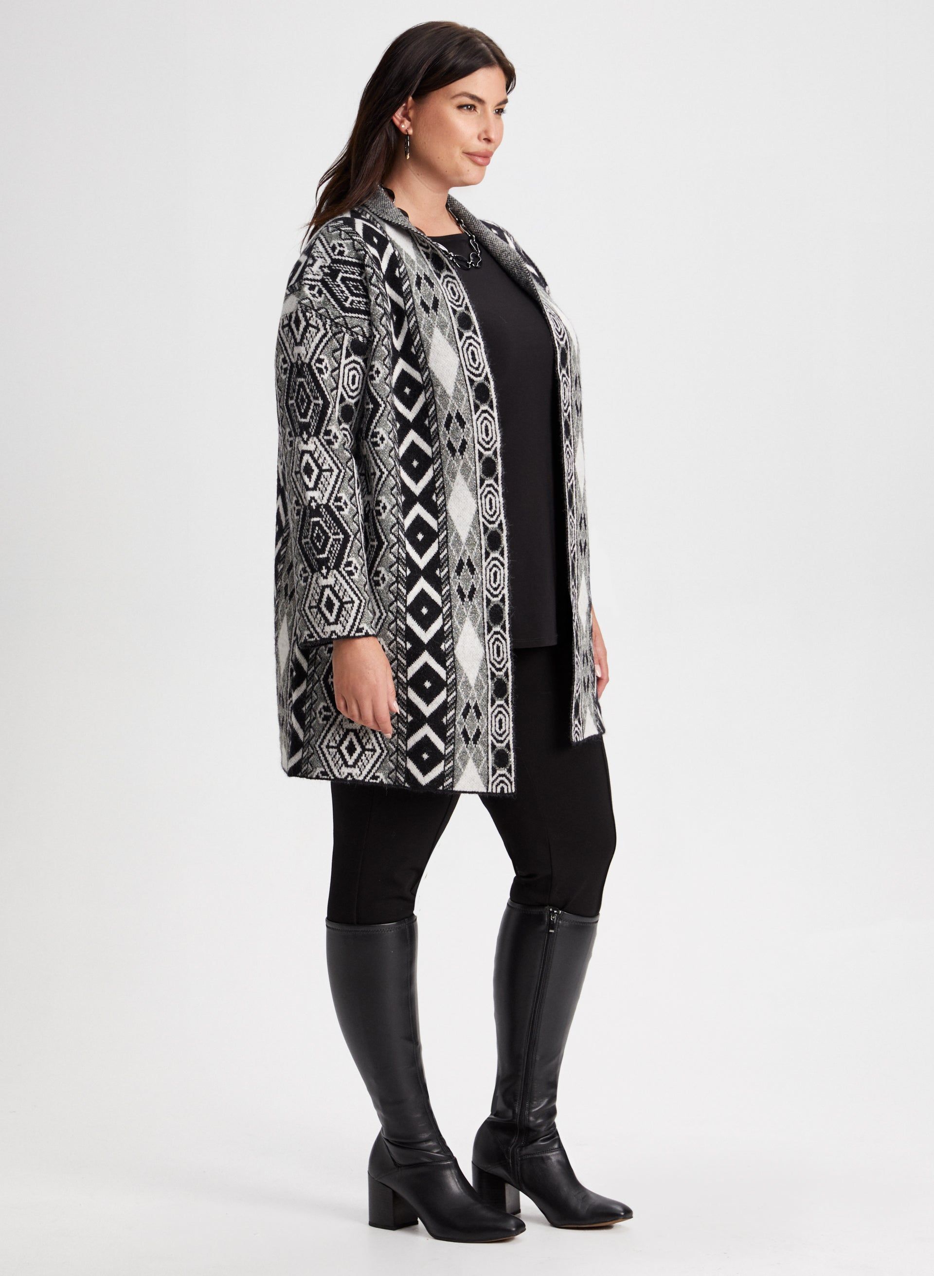 Geometric Print Cardigan sold by Laura product image thumbnail 3