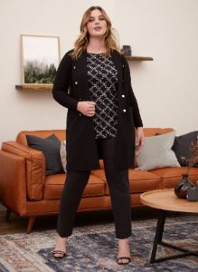 Sleeveless A-Line Chain Print Top sold by Laura