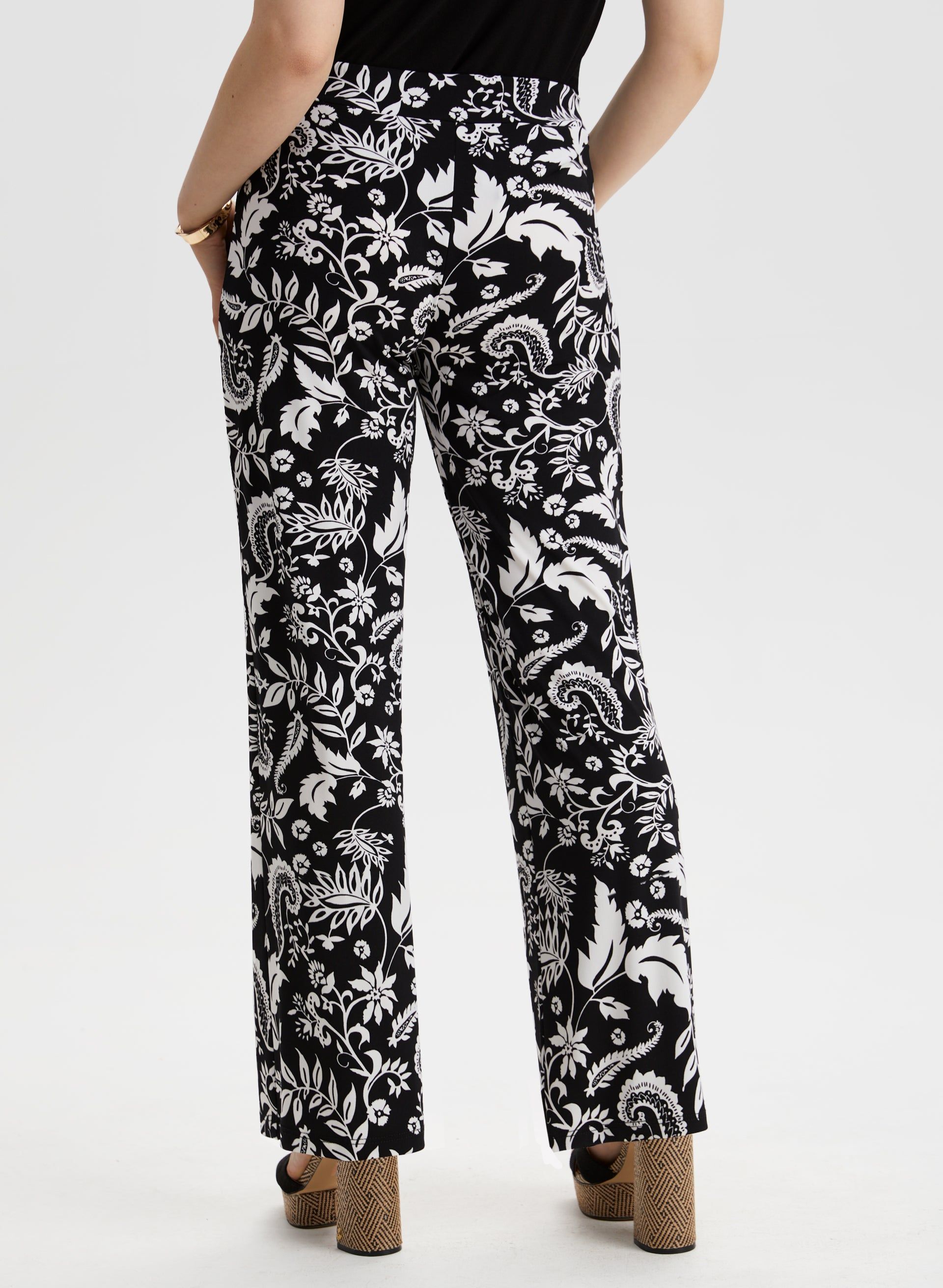 Paisley Print Pull-On Pants sold by Laura product image thumbnail 2