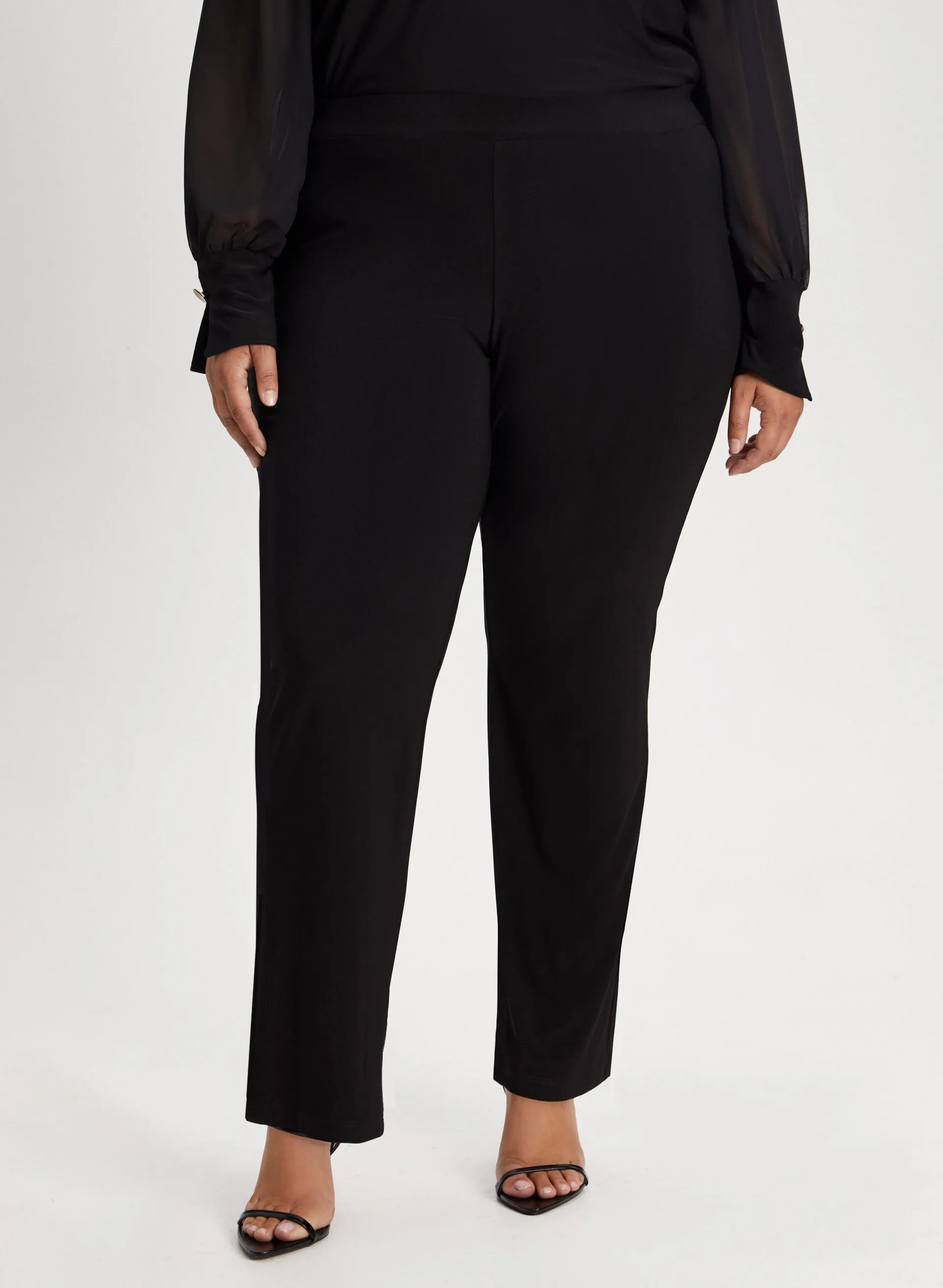 Pull-On Straight Leg Pants sold by Laura