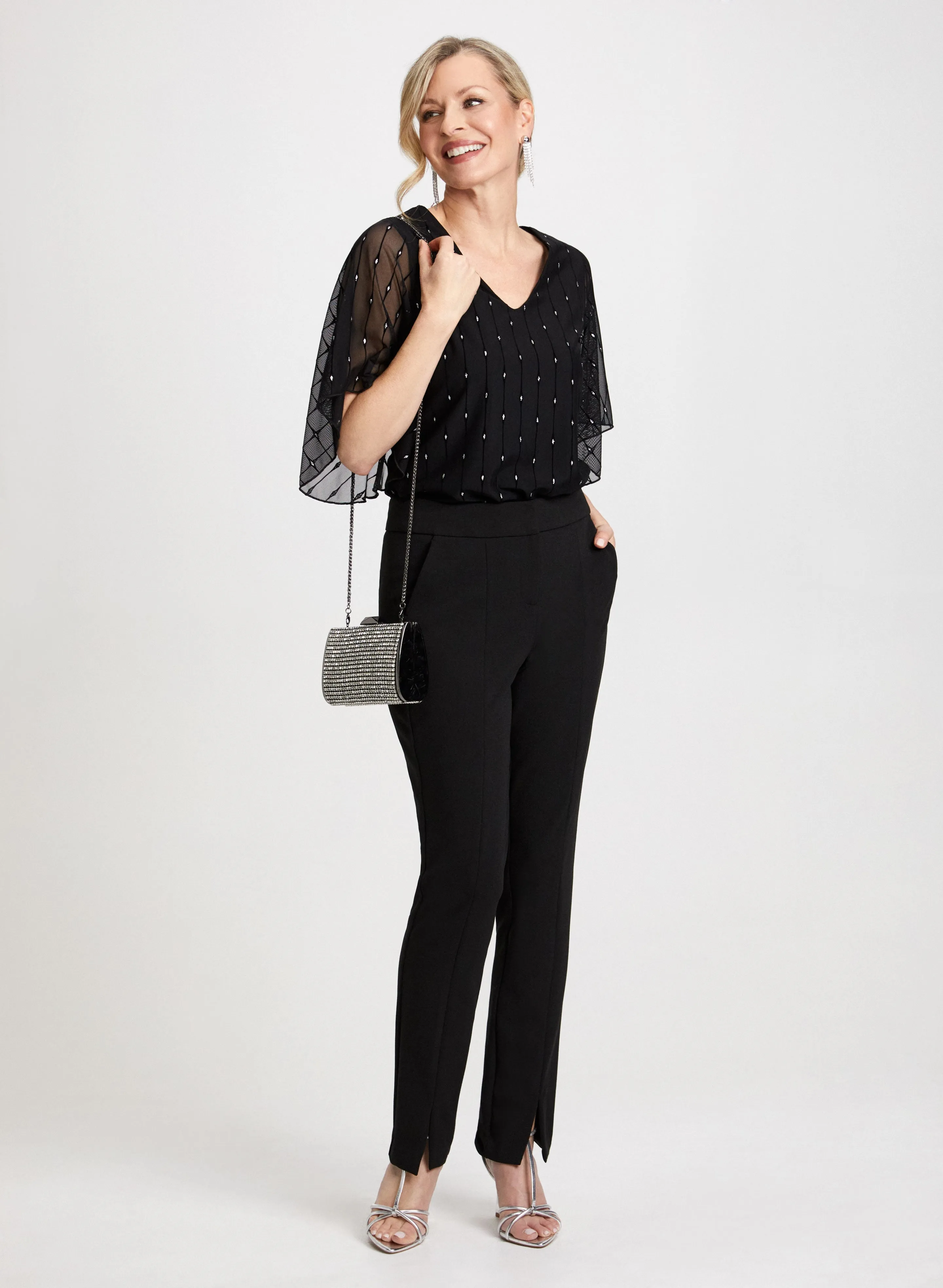 Stripe Motif Sequin Top sold by Laura product image thumbnail 4