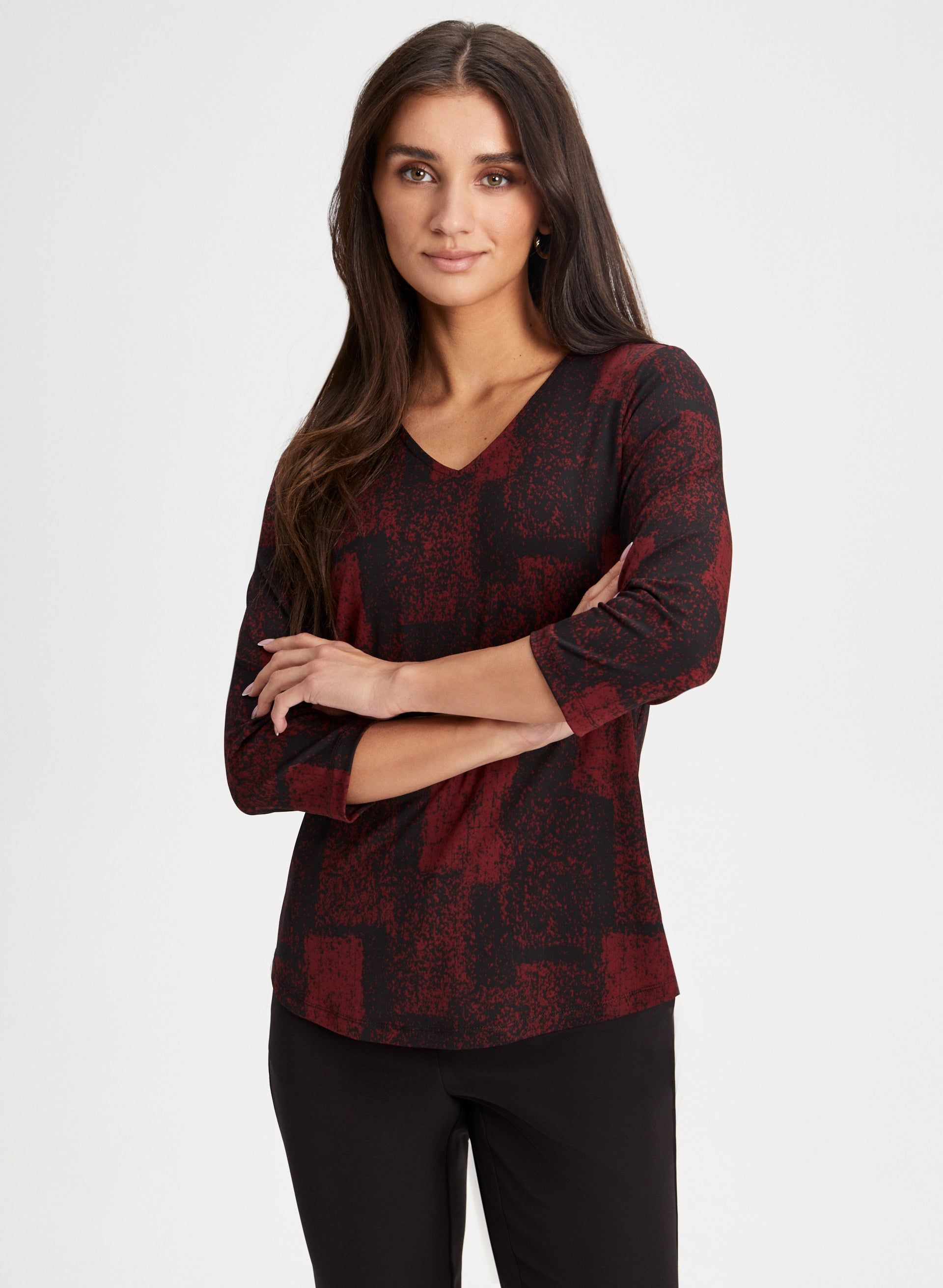 Abstract Geometric Print Top sold by Laura product image thumbnail 5