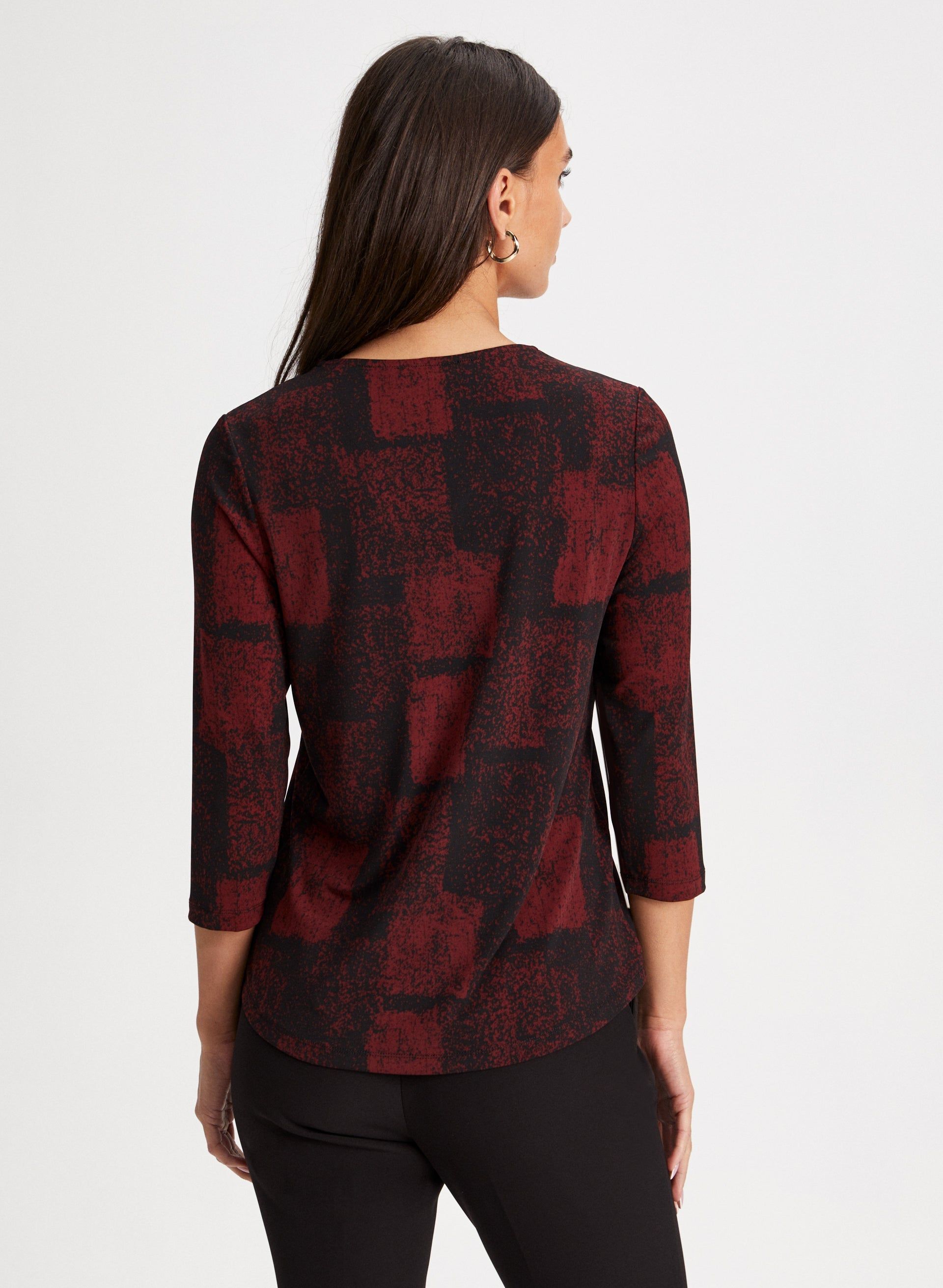 Abstract Geometric Print Top sold by Laura product image thumbnail 2
