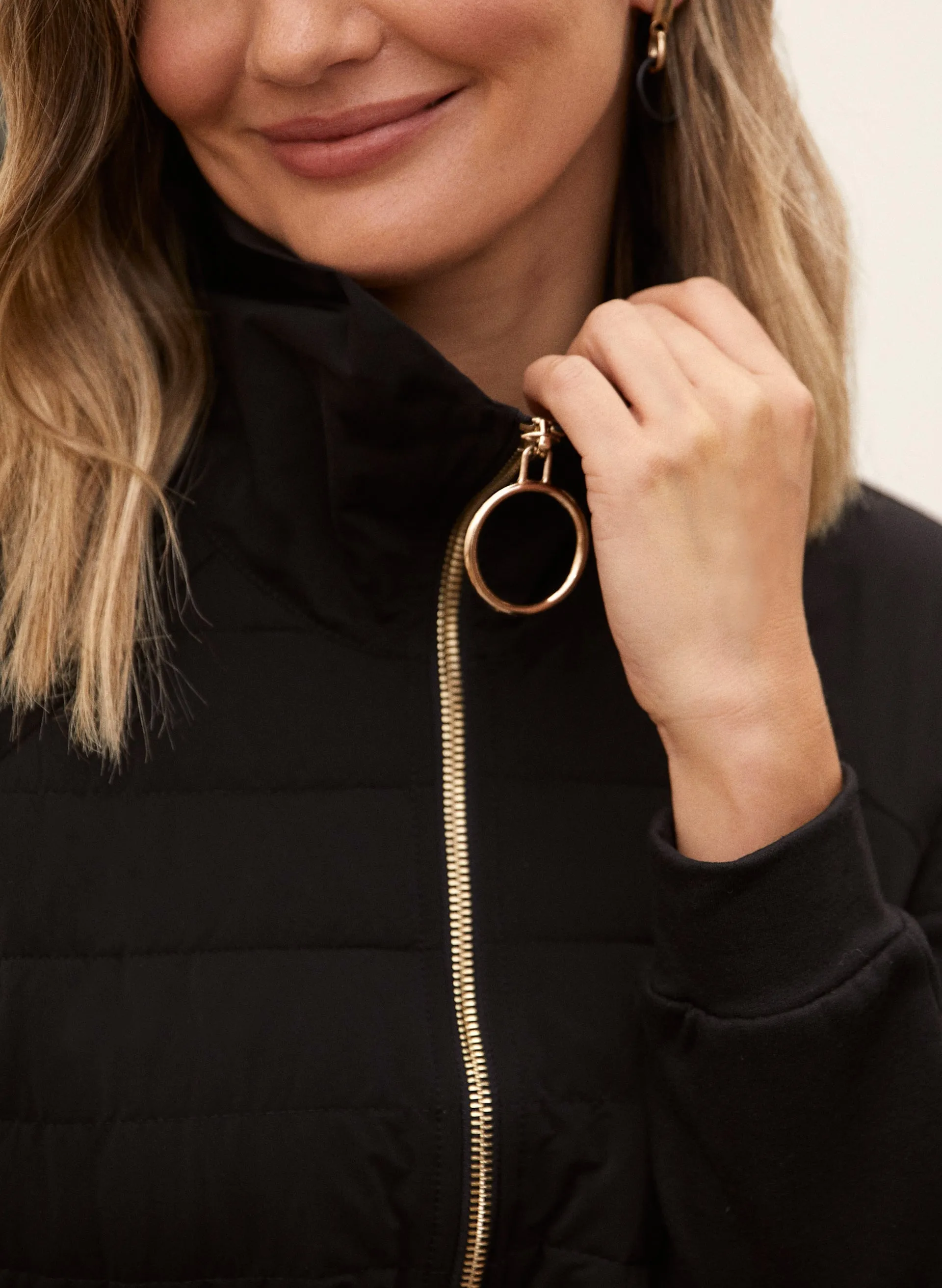 Quilted Zipper Trim Tunic sold by Laura product image thumbnail 2