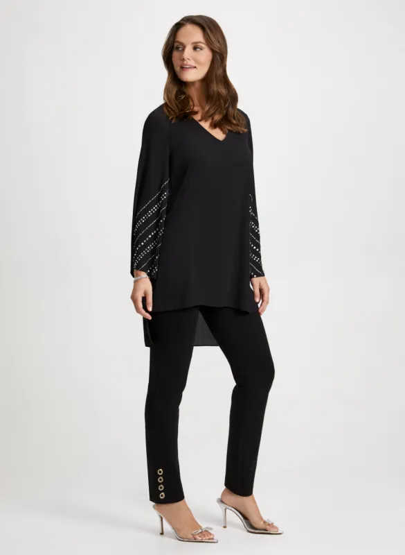Rhinestone-Studded Tunic & Pants sold by Laura