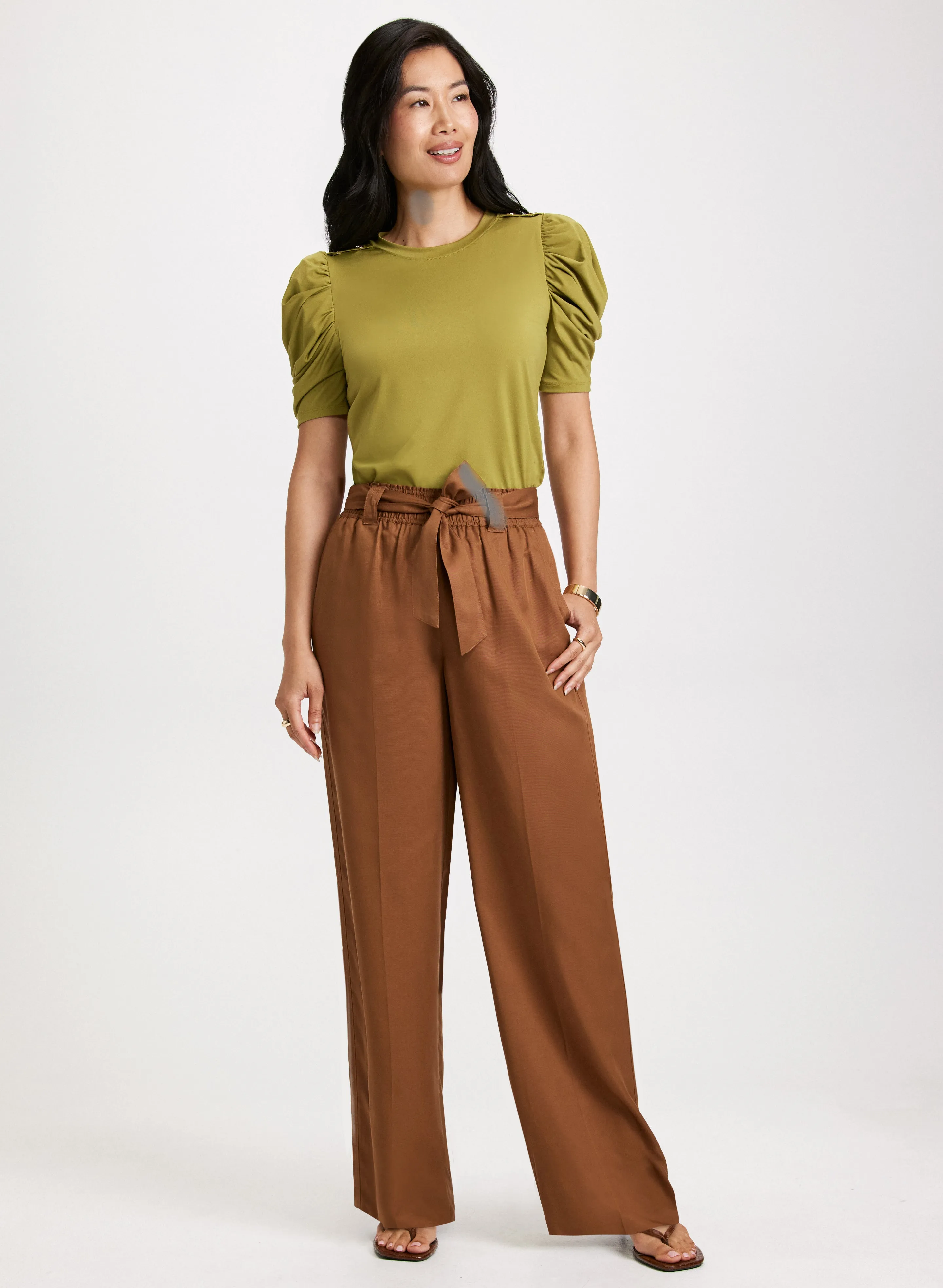 Puff Sleeve Top & Wide Leg Pants sold by Laura
