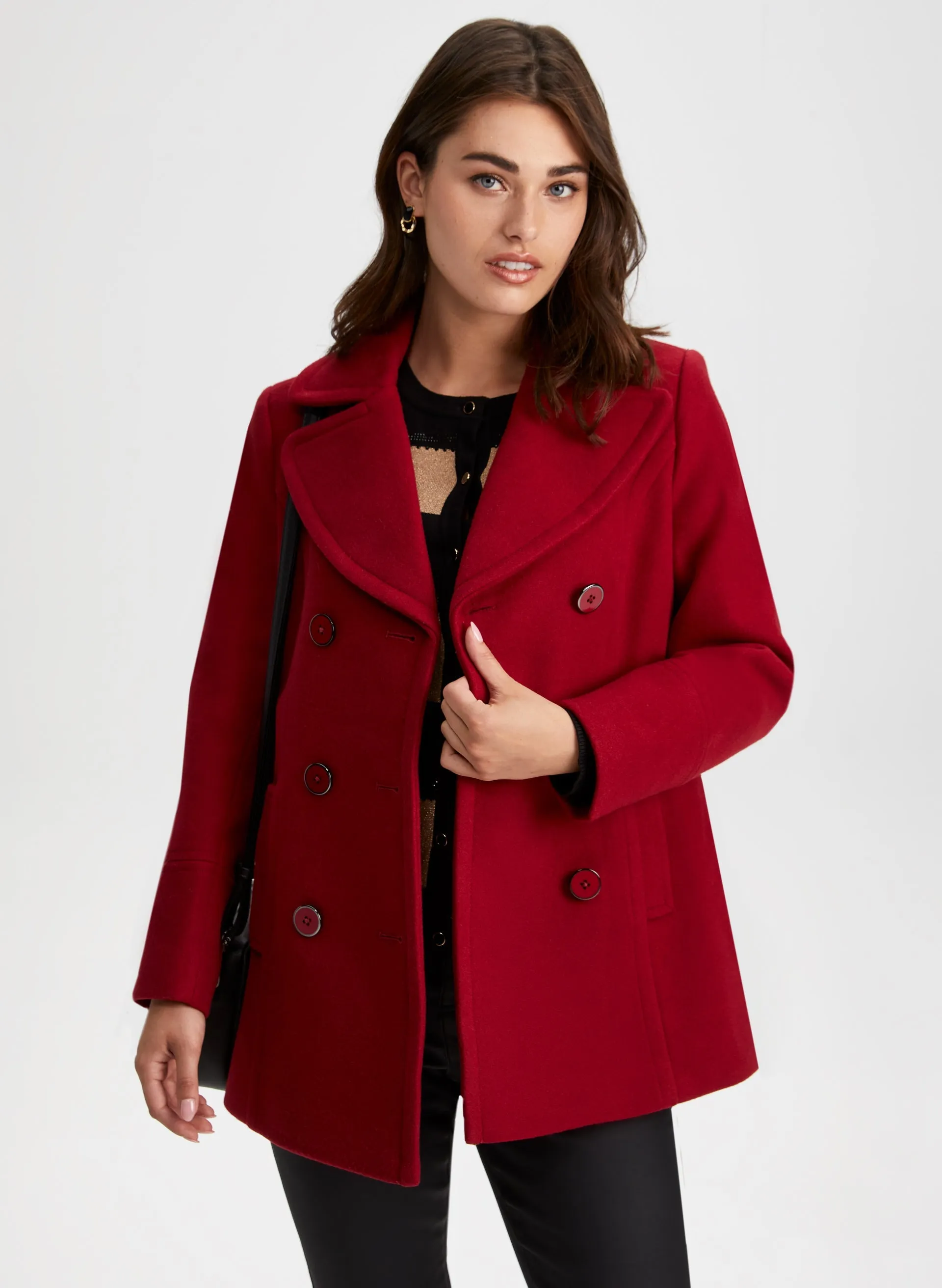 Button Front Wool Blend Coat sold by Laura product image thumbnail 5