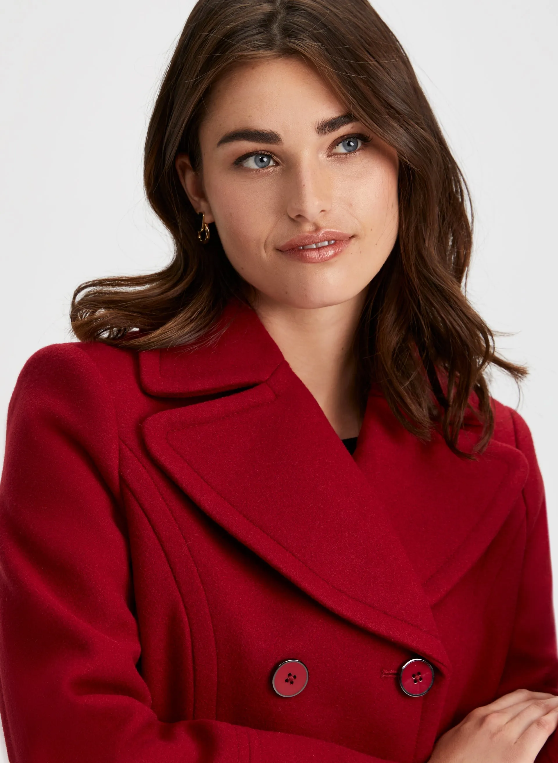 Button Front Wool Blend Coat sold by Laura product image thumbnail 4