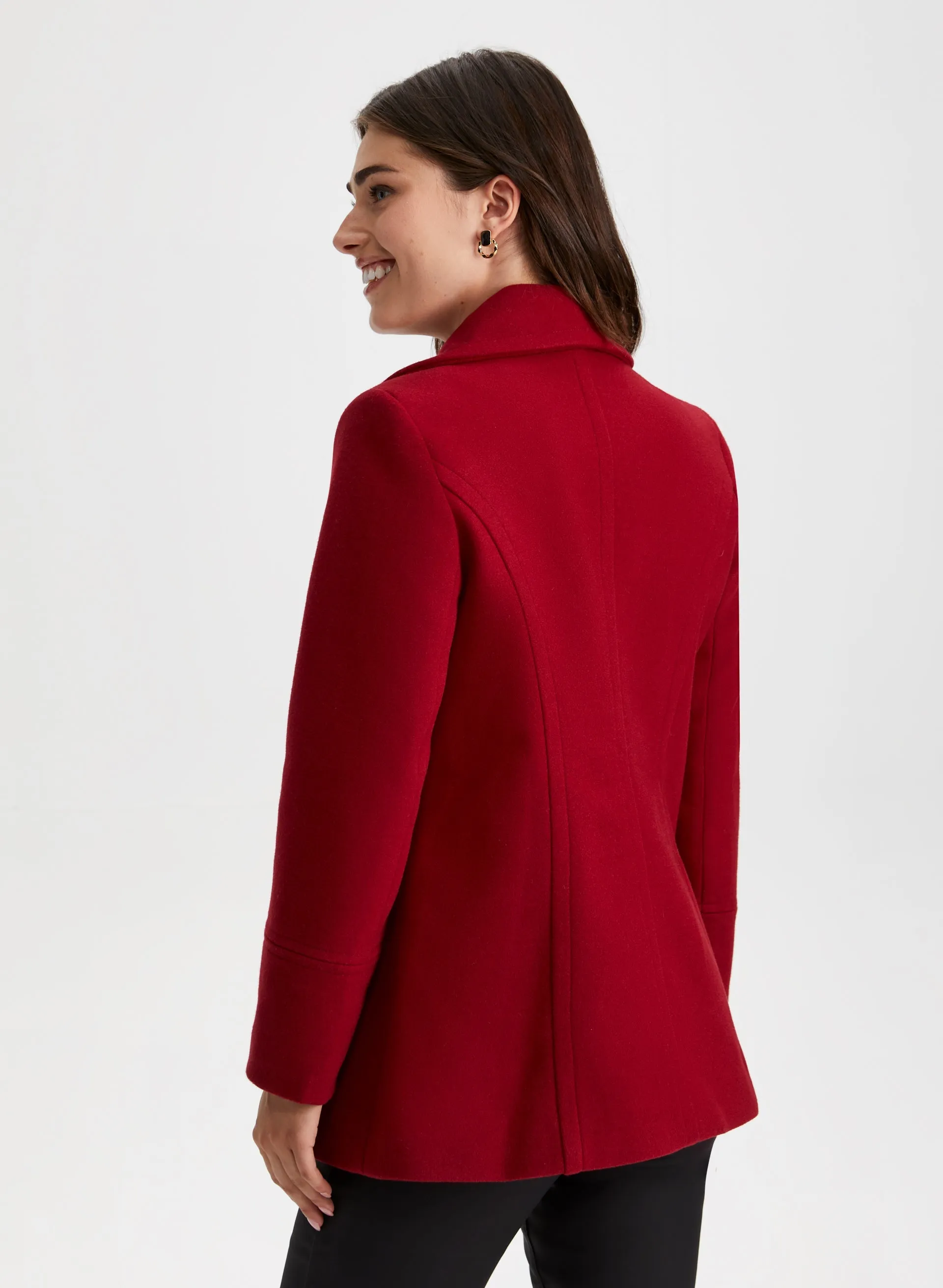 Button Front Wool Blend Coat sold by Laura product image thumbnail 2