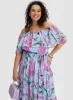 Off-the-Shoulder Floral Print Dress sold by Laura