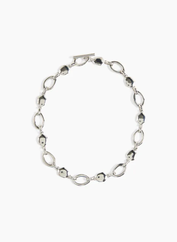 Metallic Thick Link Necklace sold by Laura