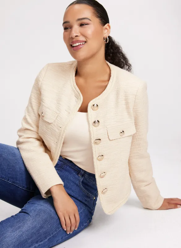 Cropped Bouclé Jacket sold by Laura