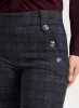 Slim Leg Checkered Pull-On Pants sold by Laura