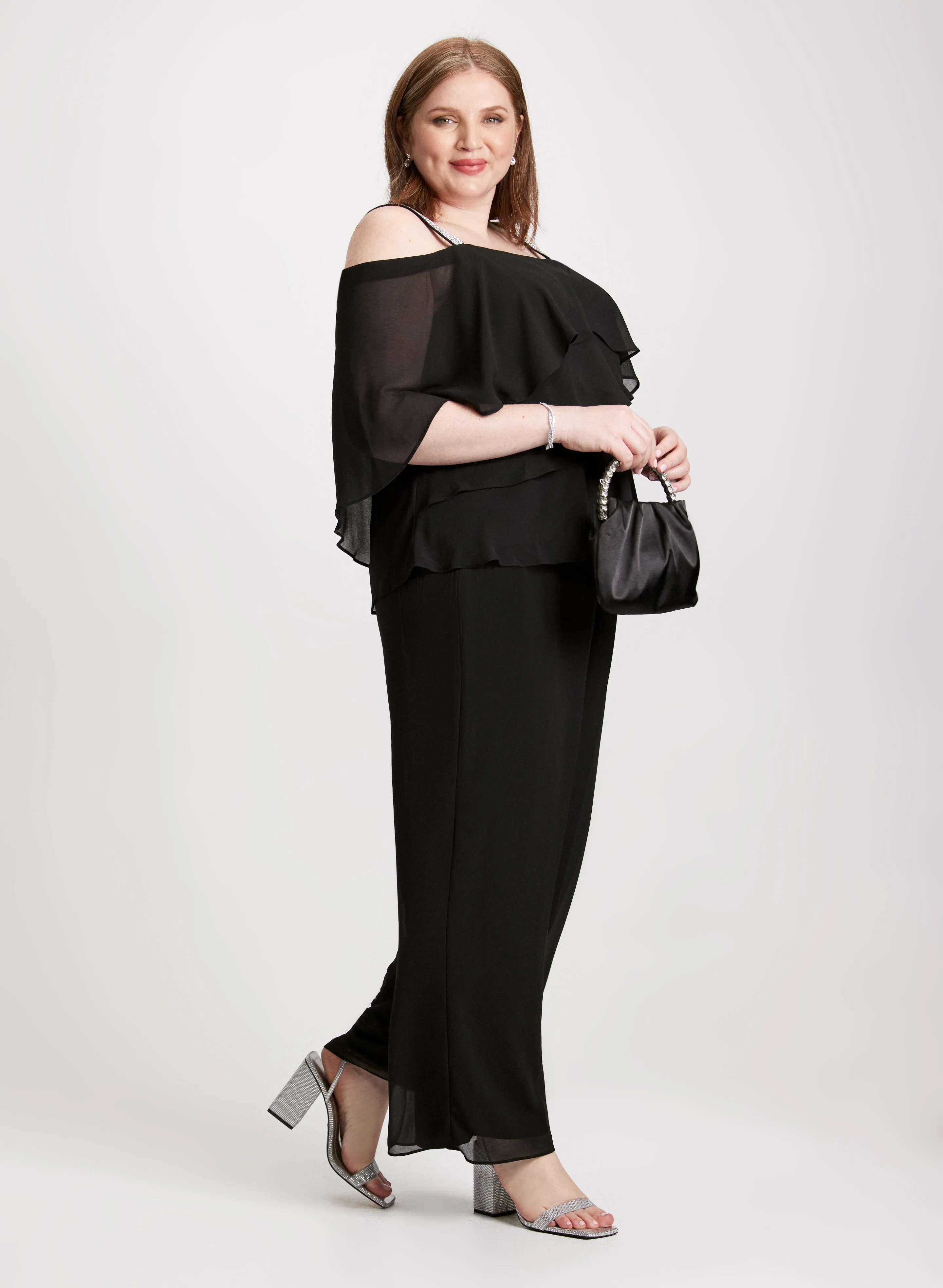 Tiered Top & Pull-On Pants Set sold by Laura product image thumbnail 3