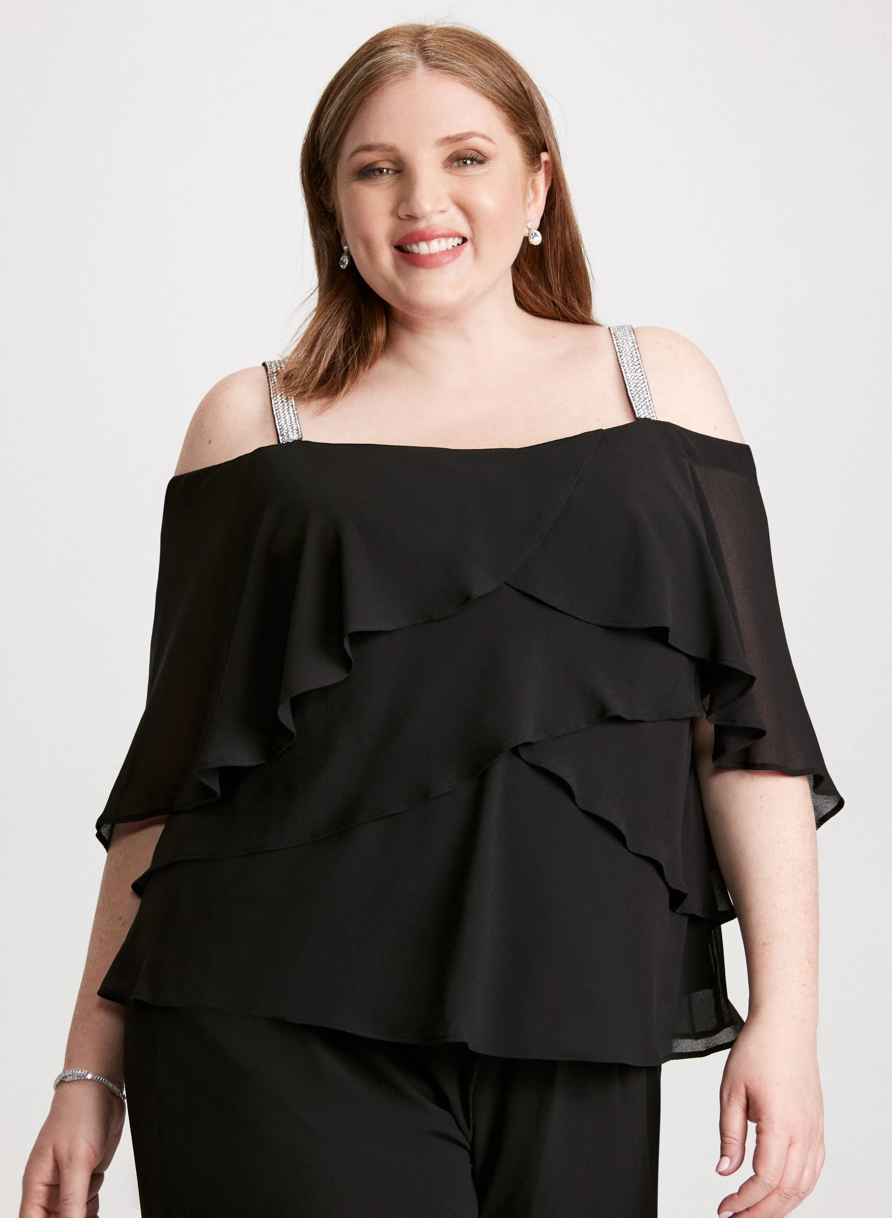 Tiered Top & Pull-On Pants Set sold by Laura product image thumbnail 4