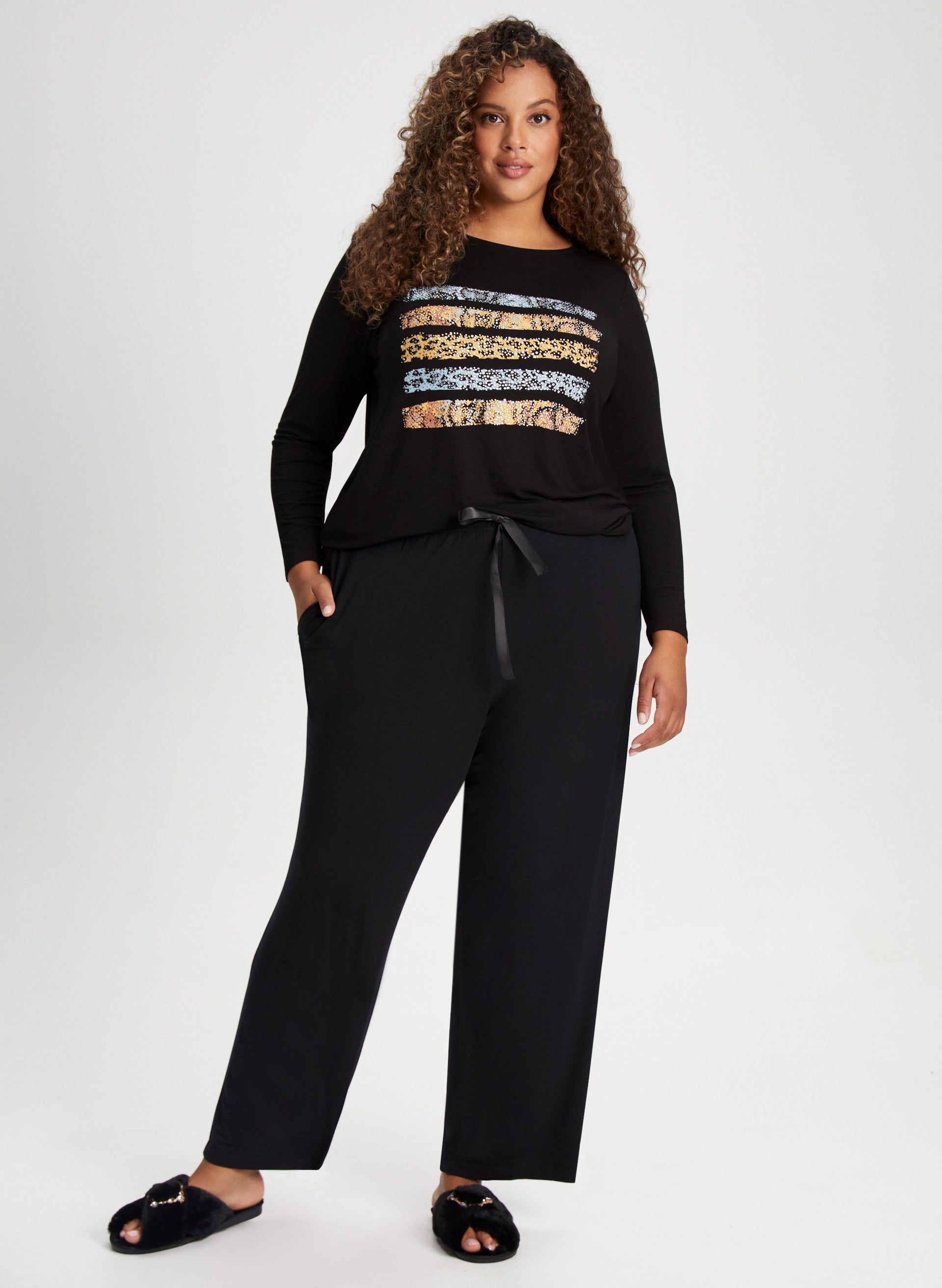 Pull-On Wide Leg Pyjama Pants sold by Laura product image thumbnail 5