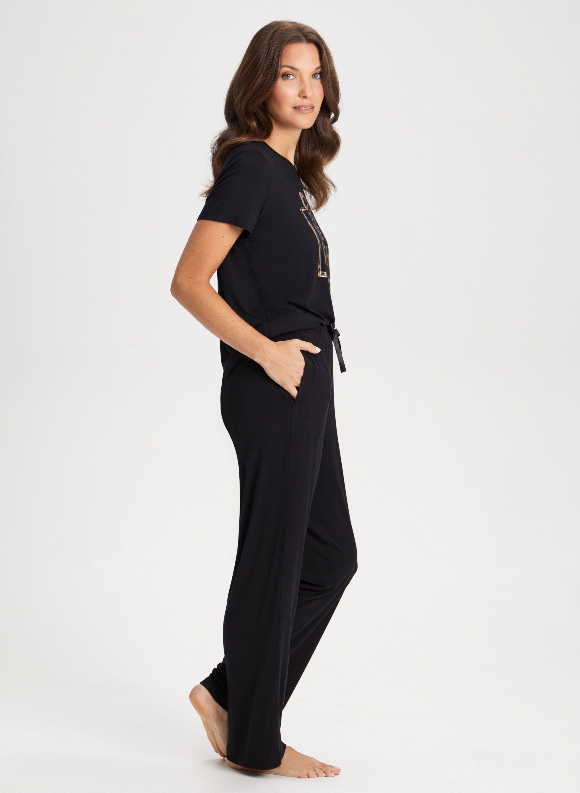 Pull-On Wide Leg Pyjama Pants sold by Laura product image thumbnail 3