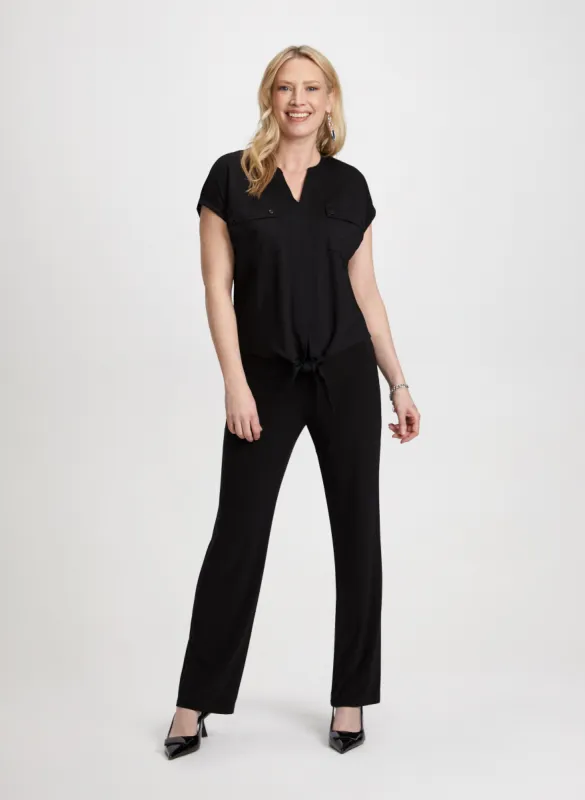 Split Neck Top & Modern Fit Pants sold by Laura