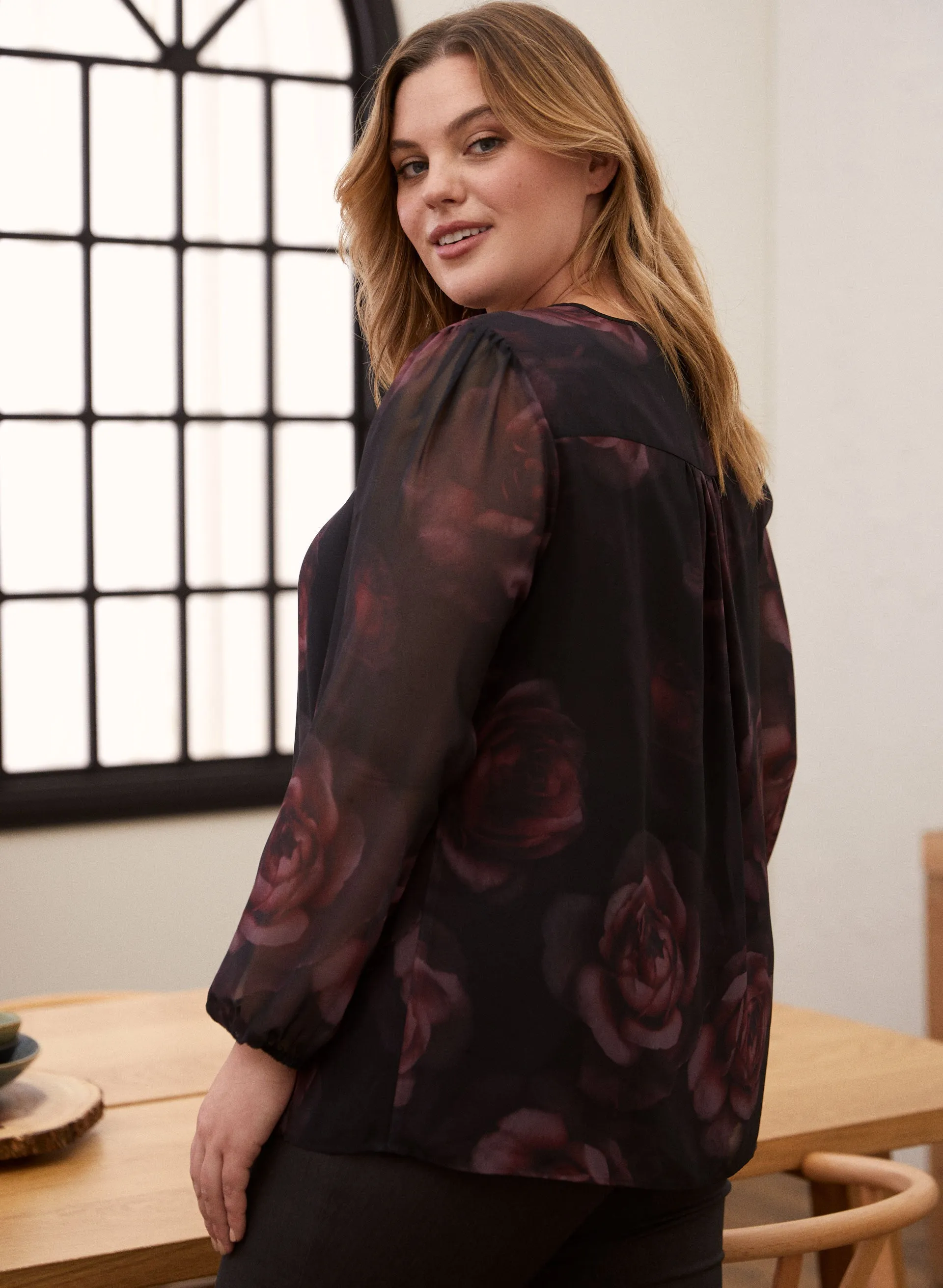 Tie Detail Floral Print Blouse sold by Laura product image thumbnail 3