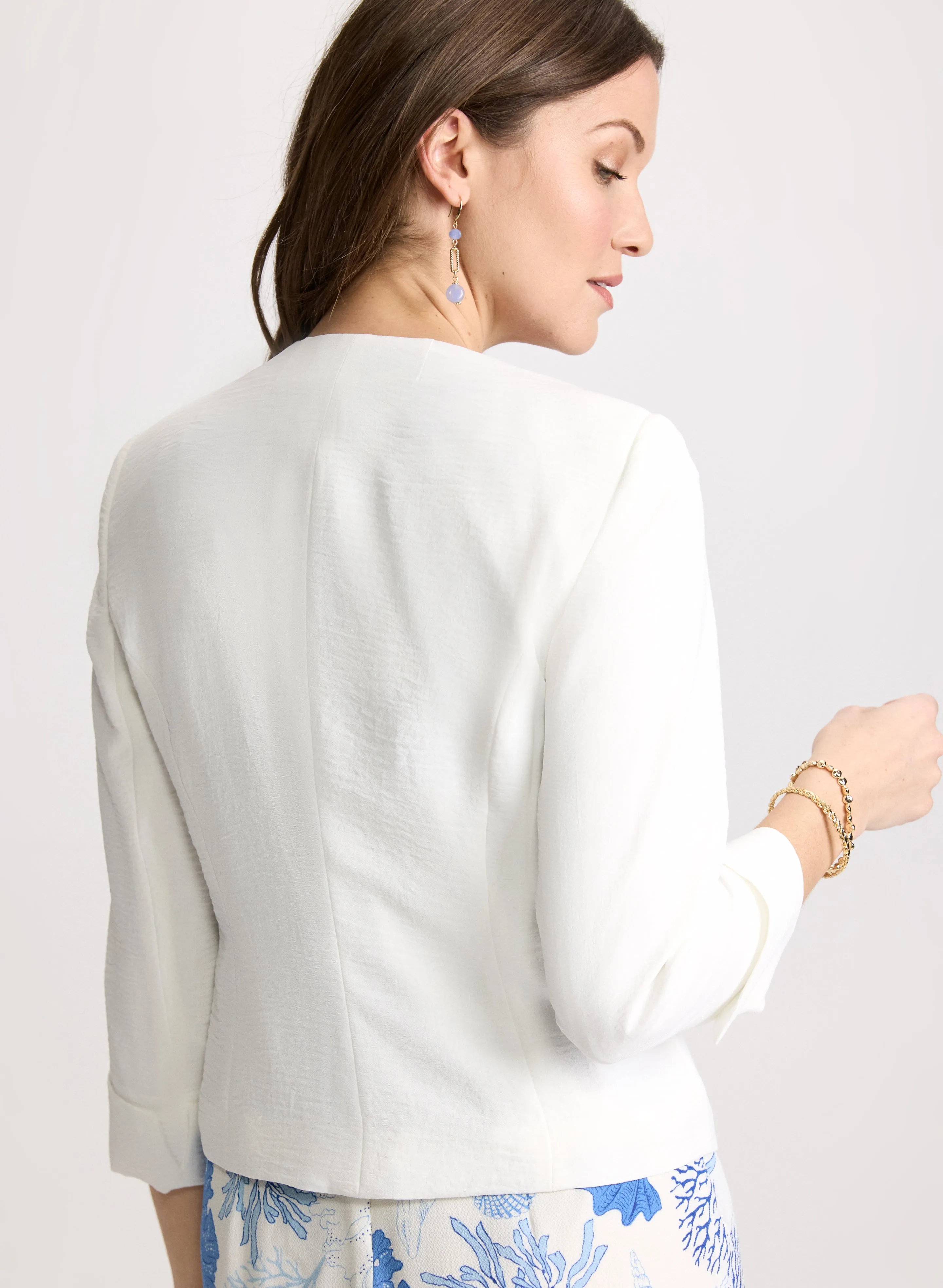 Cropped Open-Front Jacket sold by Laura product image thumbnail 2