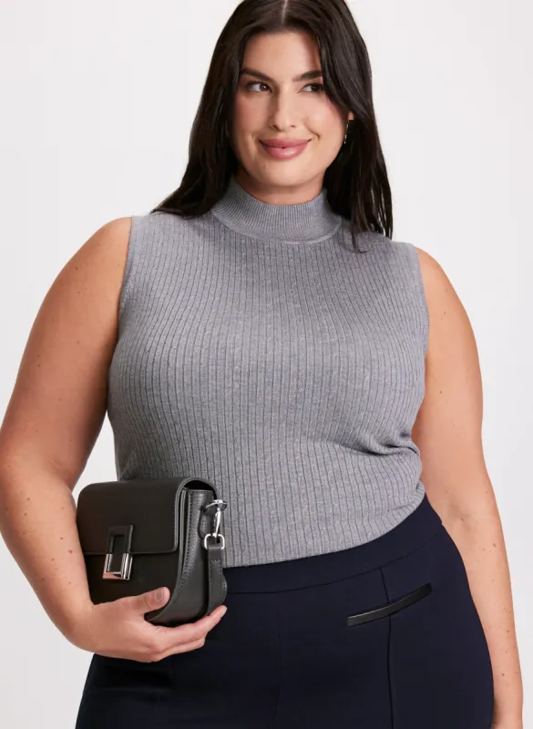 Essential Mock Neck Tank Top sold by Laura