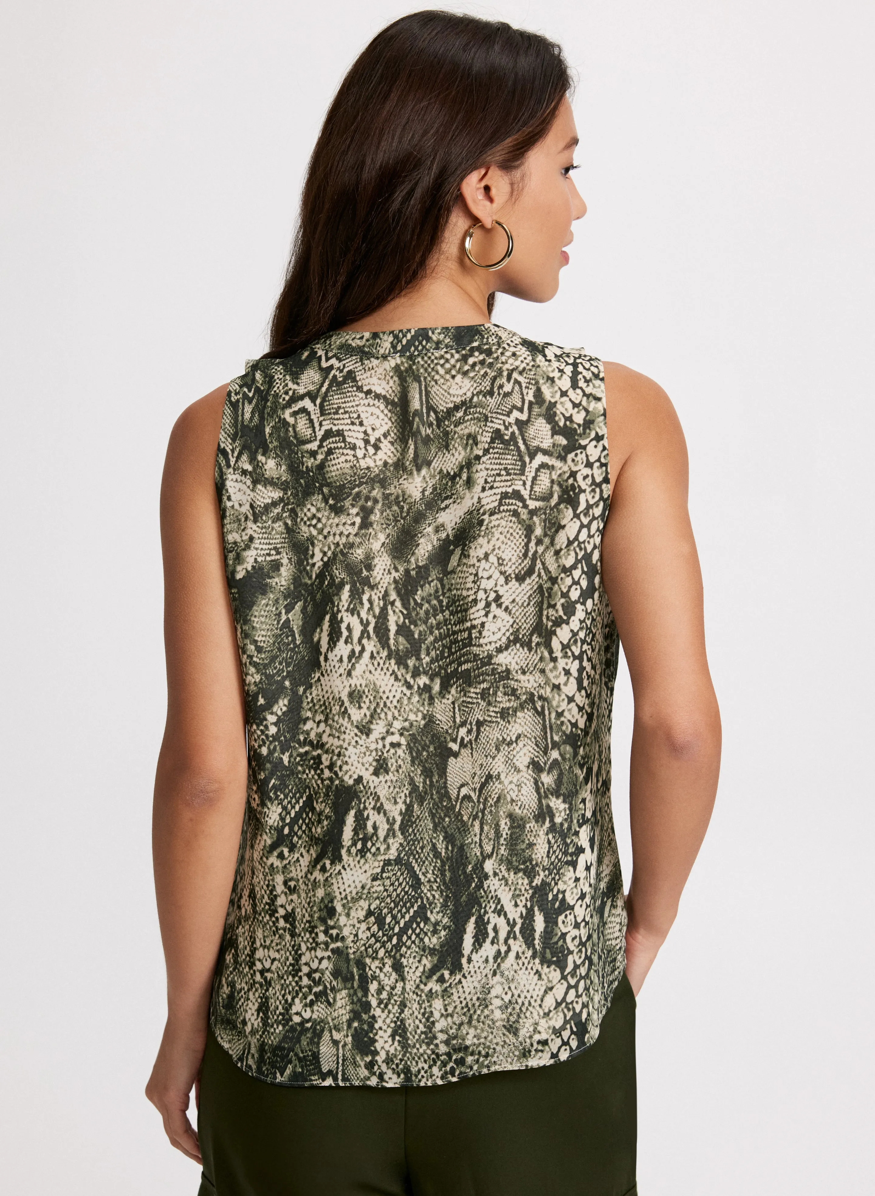 Snake Print Sleeveless Blouse sold by Laura product image thumbnail 4