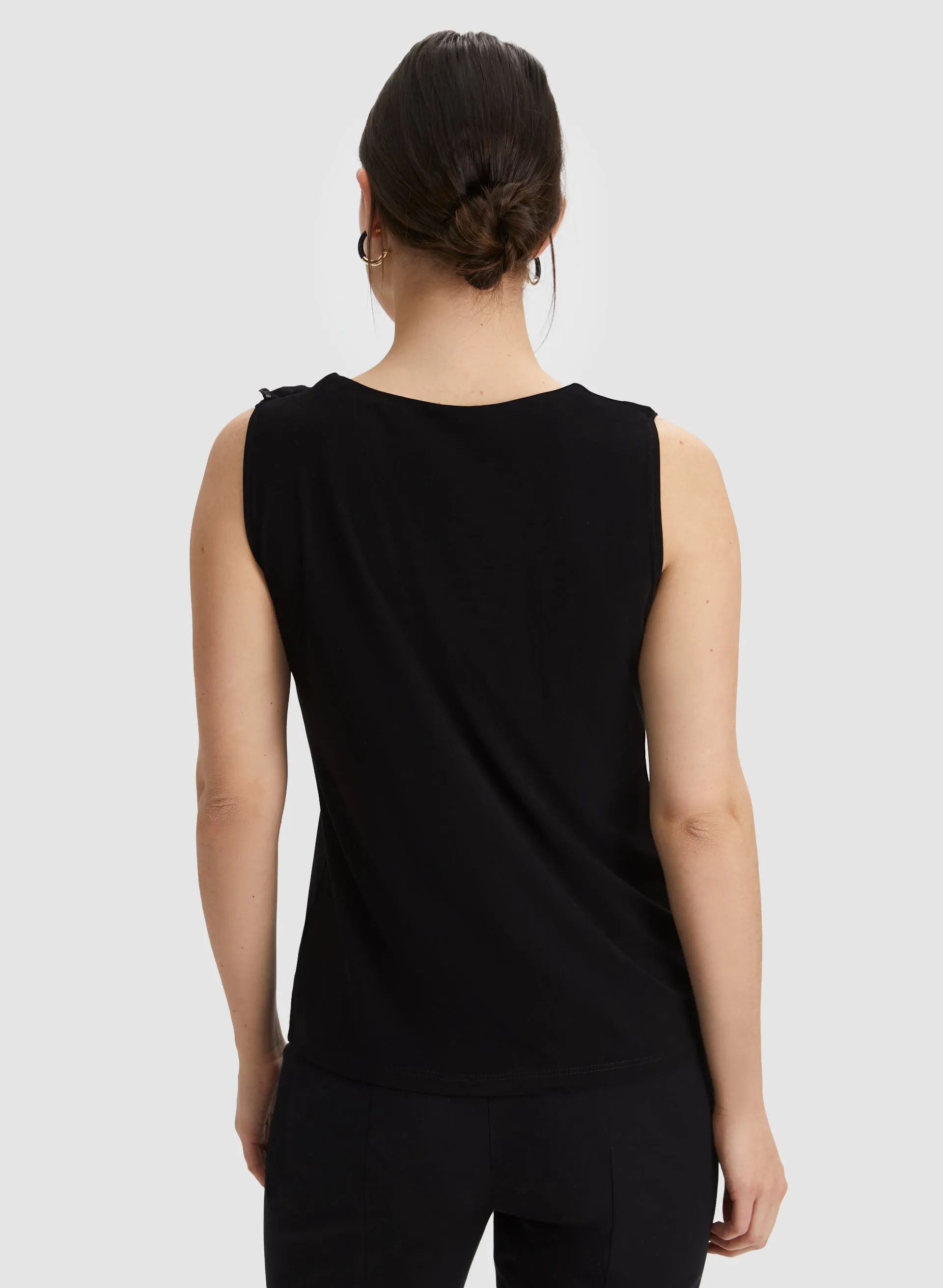 Ruffle Trim Sleeveless Top sold by Laura product image thumbnail 4