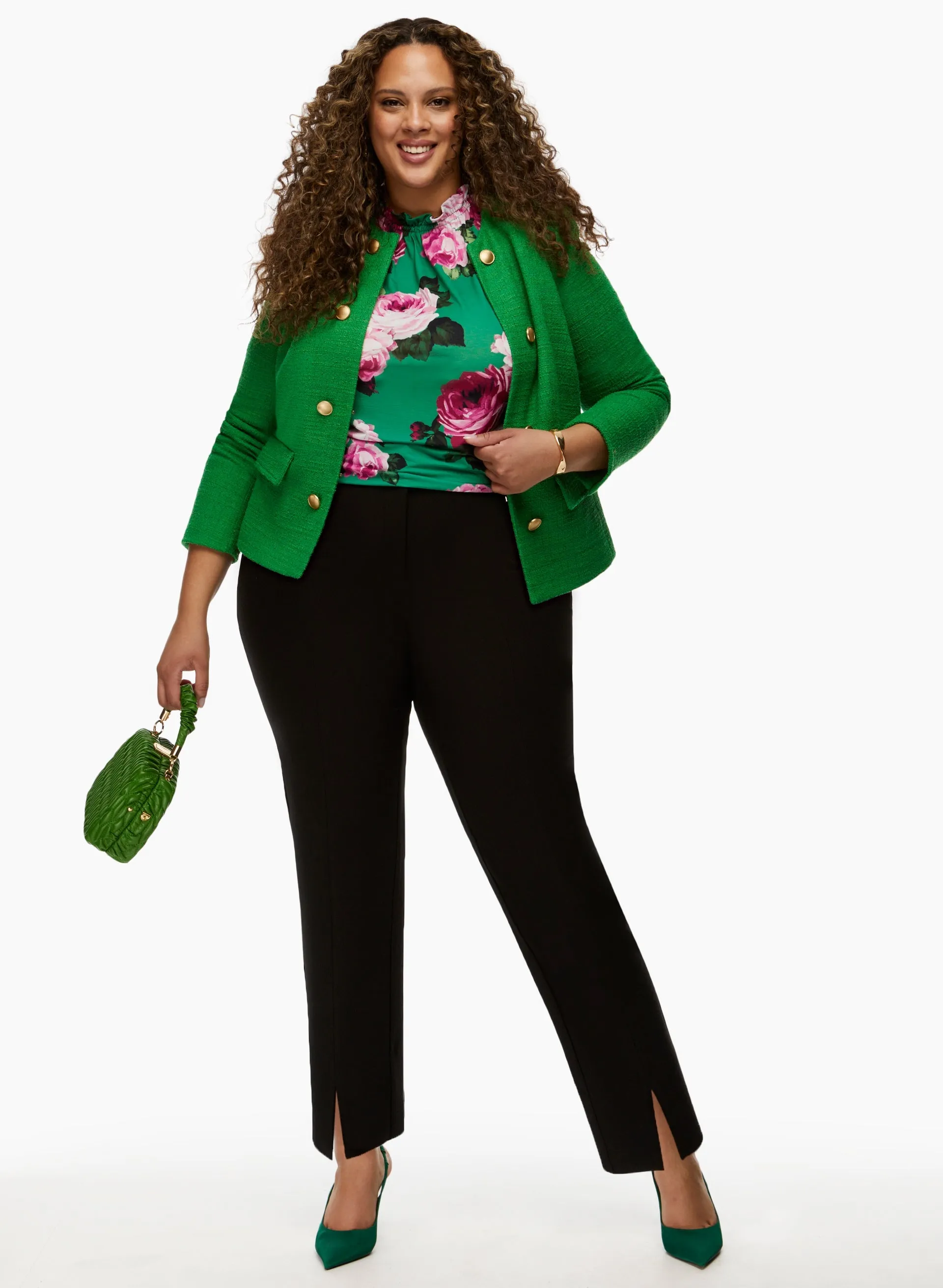 Slit Detail Slim Leg Pants sold by Laura product image thumbnail 2