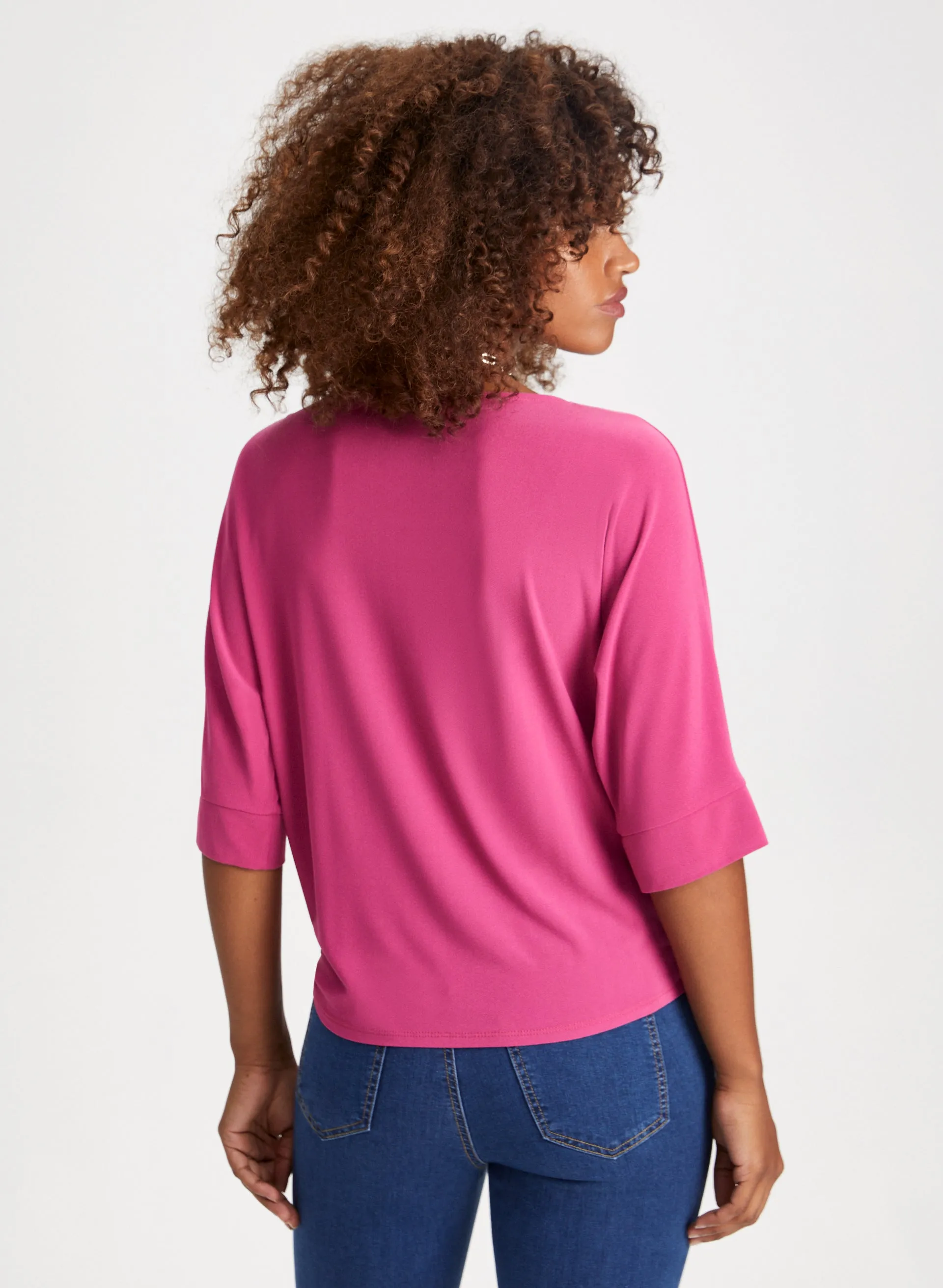 Tie Detail Elbow Sleeve Top sold by Laura product image thumbnail 4