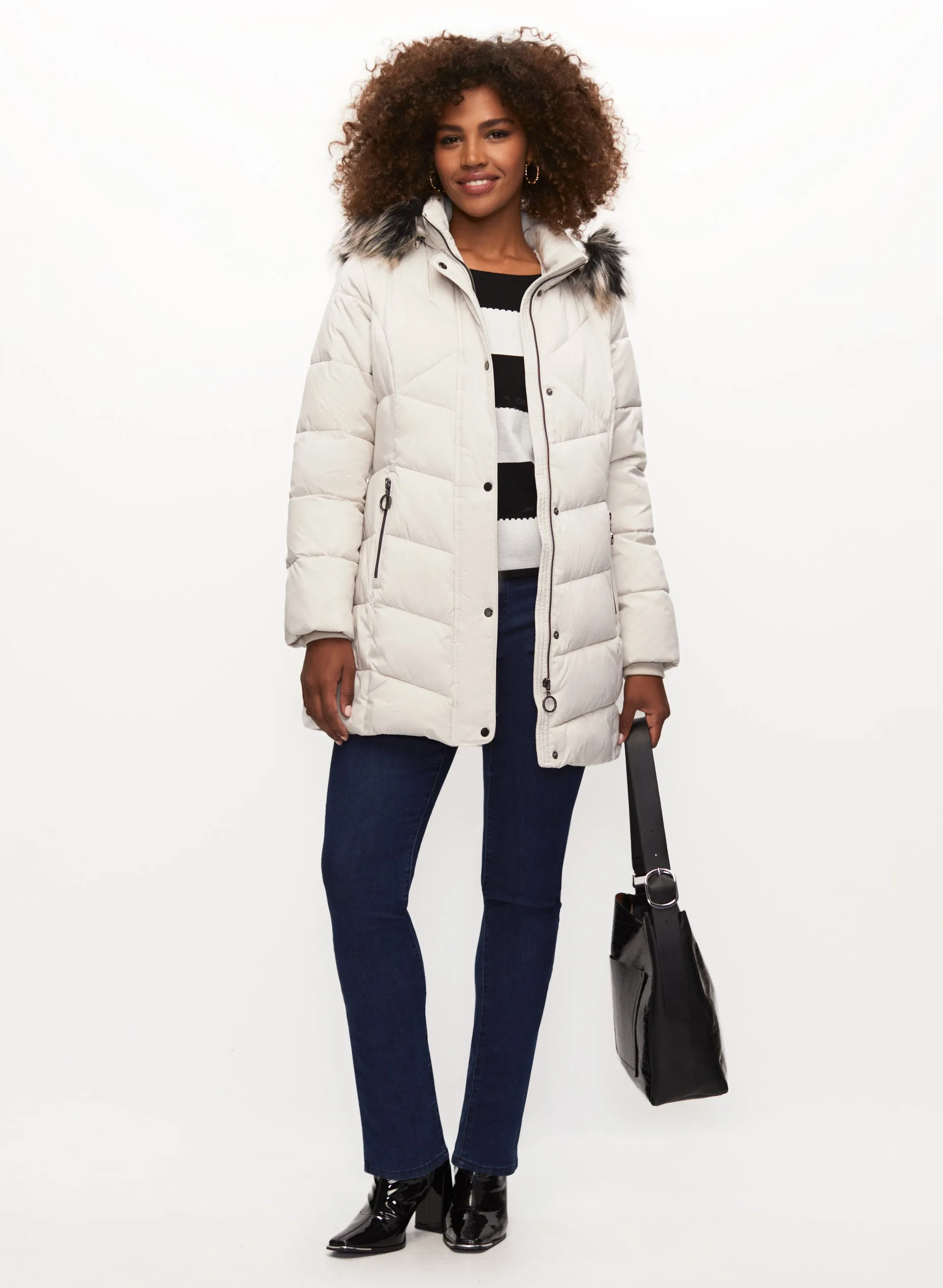 Quilted Vegan Down Coat sold by Laura product image thumbnail 4