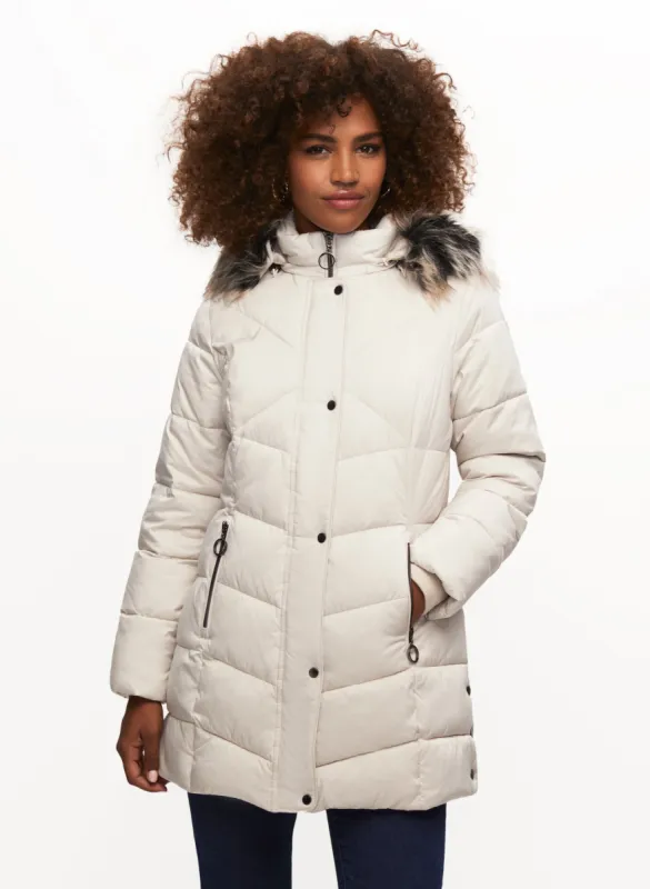 Quilted Vegan Down Coat sold by Laura