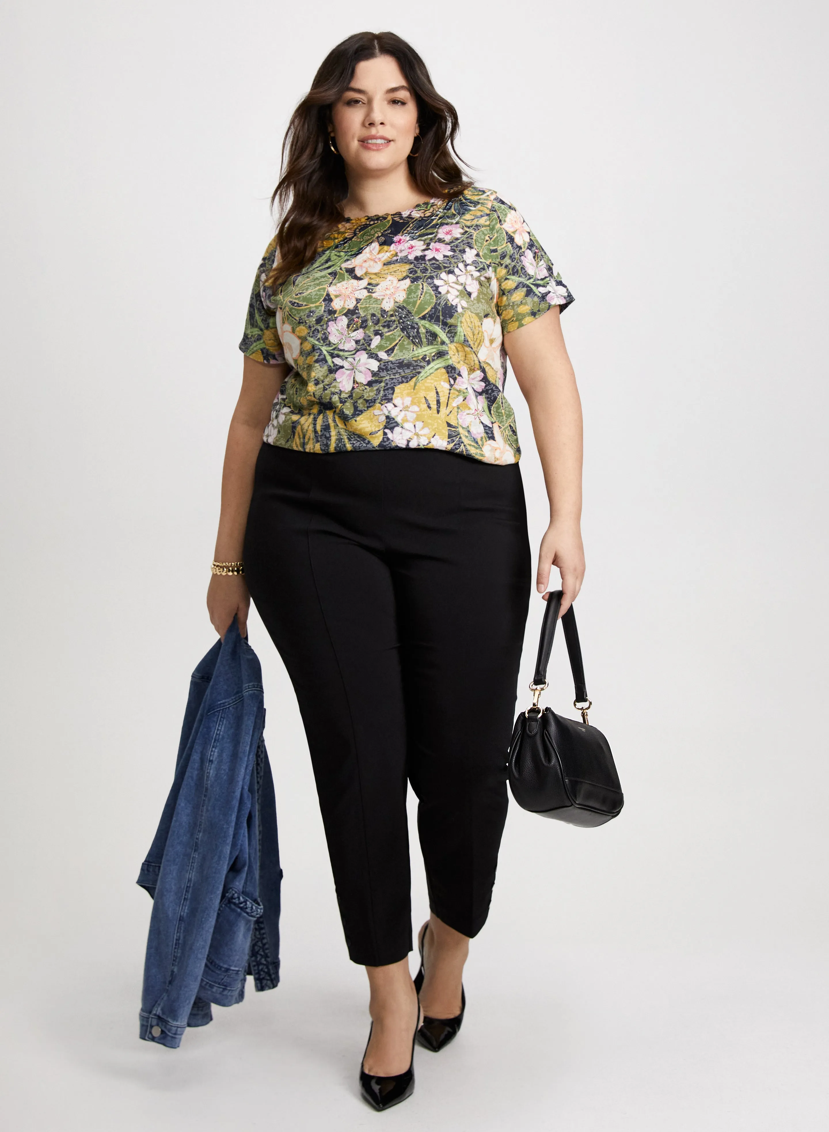 Floral T-Shirt & Slim Ankle Pants sold by Laura