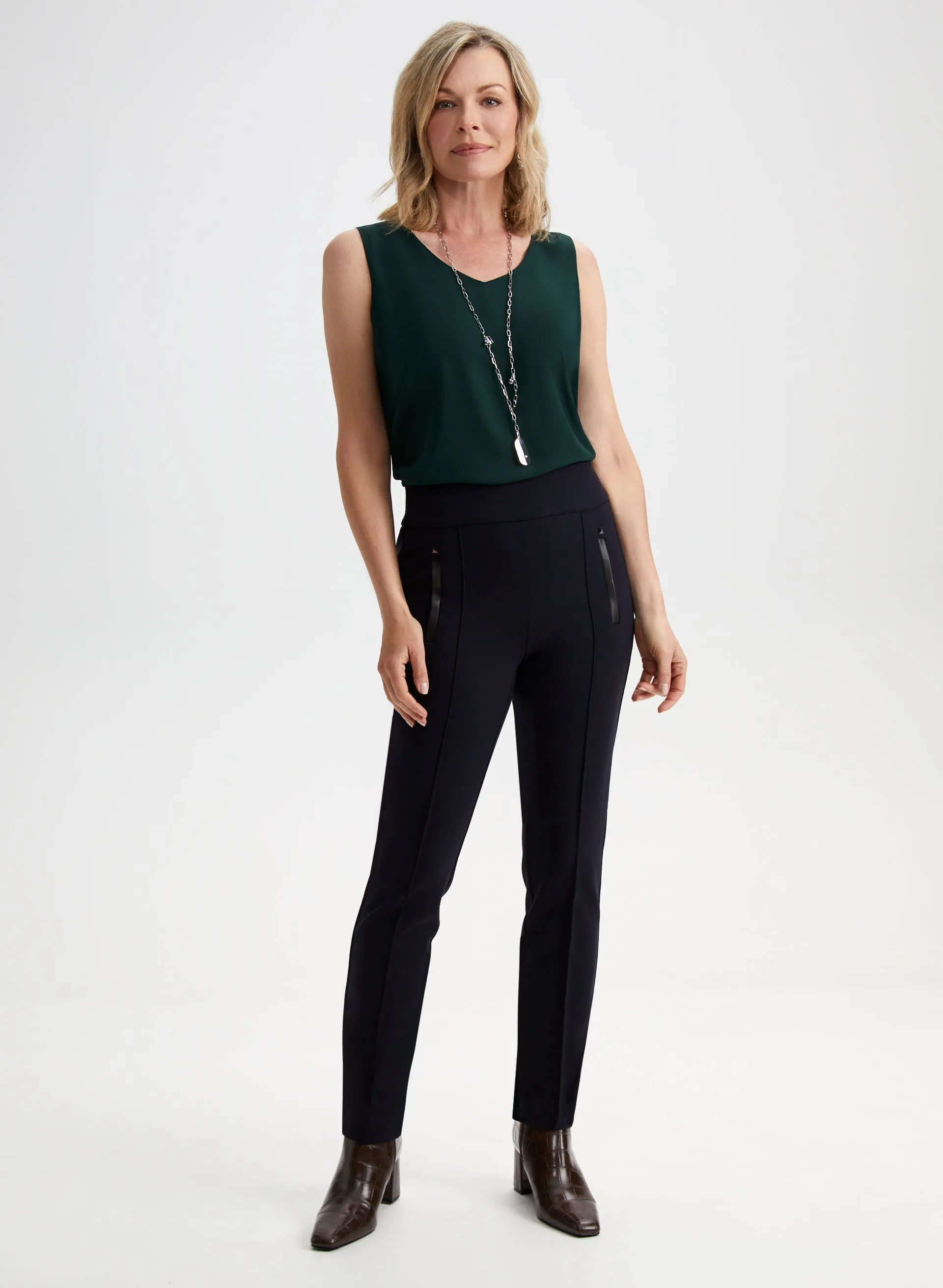 Pull-On Slim Leg Pants sold by Laura product image thumbnail 3