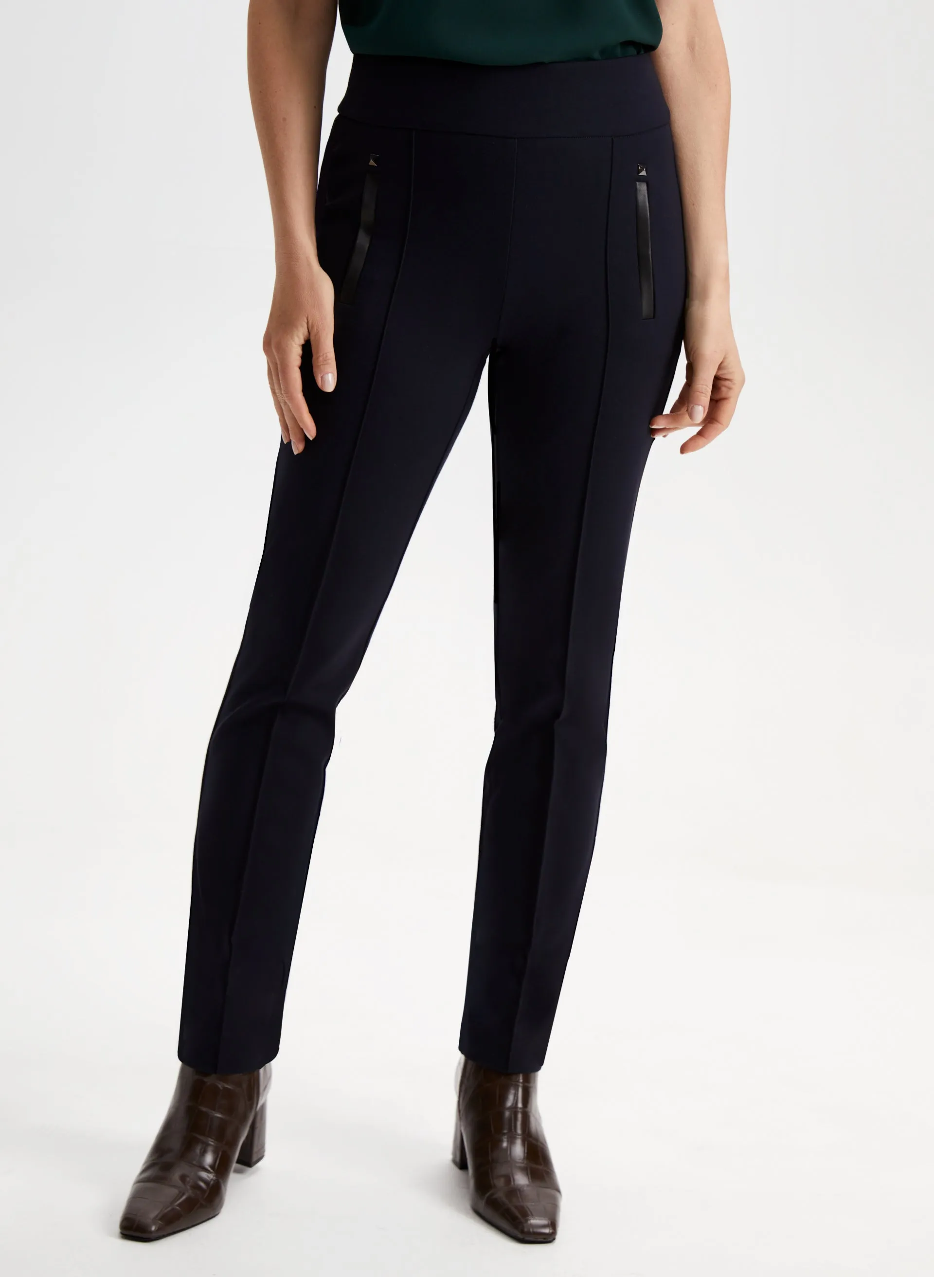 Pull-On Slim Leg Pants sold by Laura