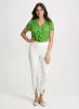 Ruffled Chiffon Blouse & Front Slit Pants sold by Laura